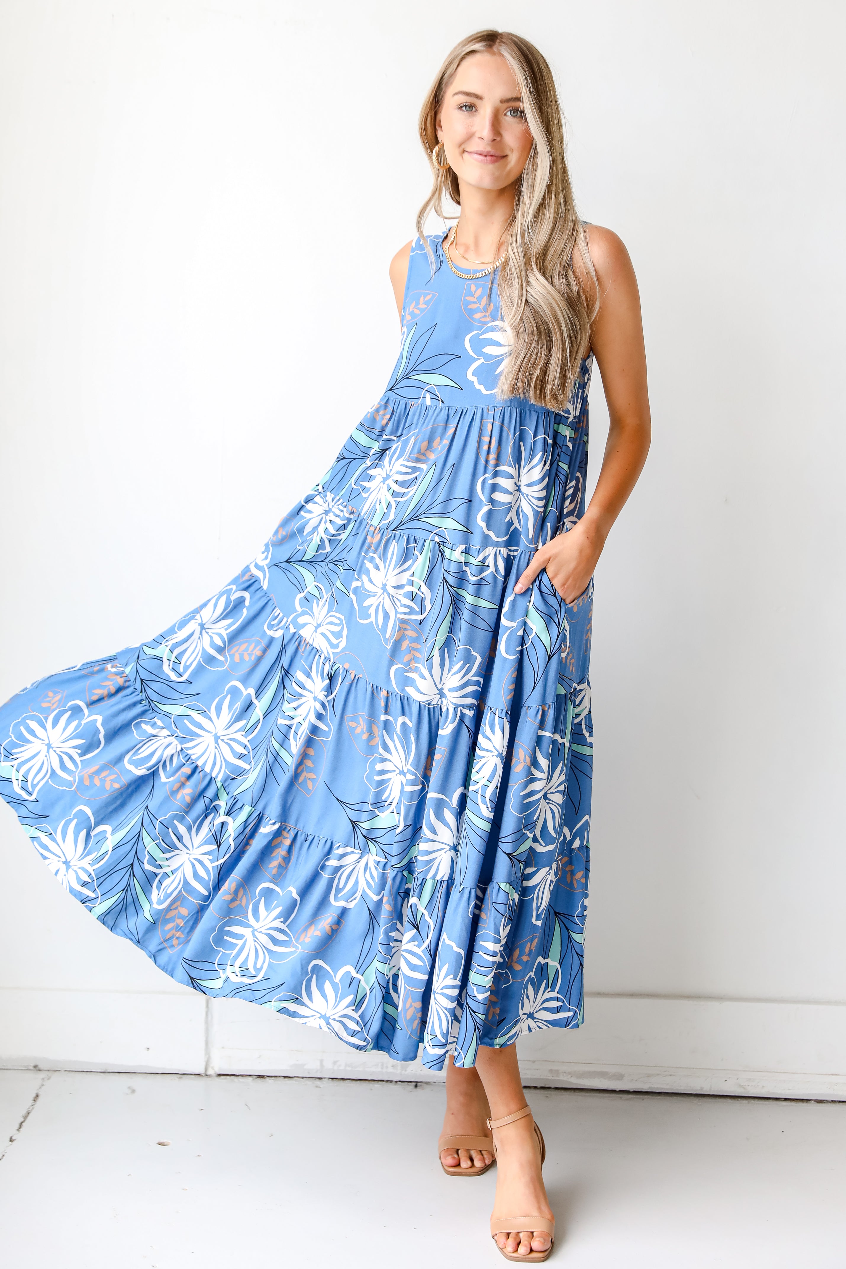 Maxi Dress in blue