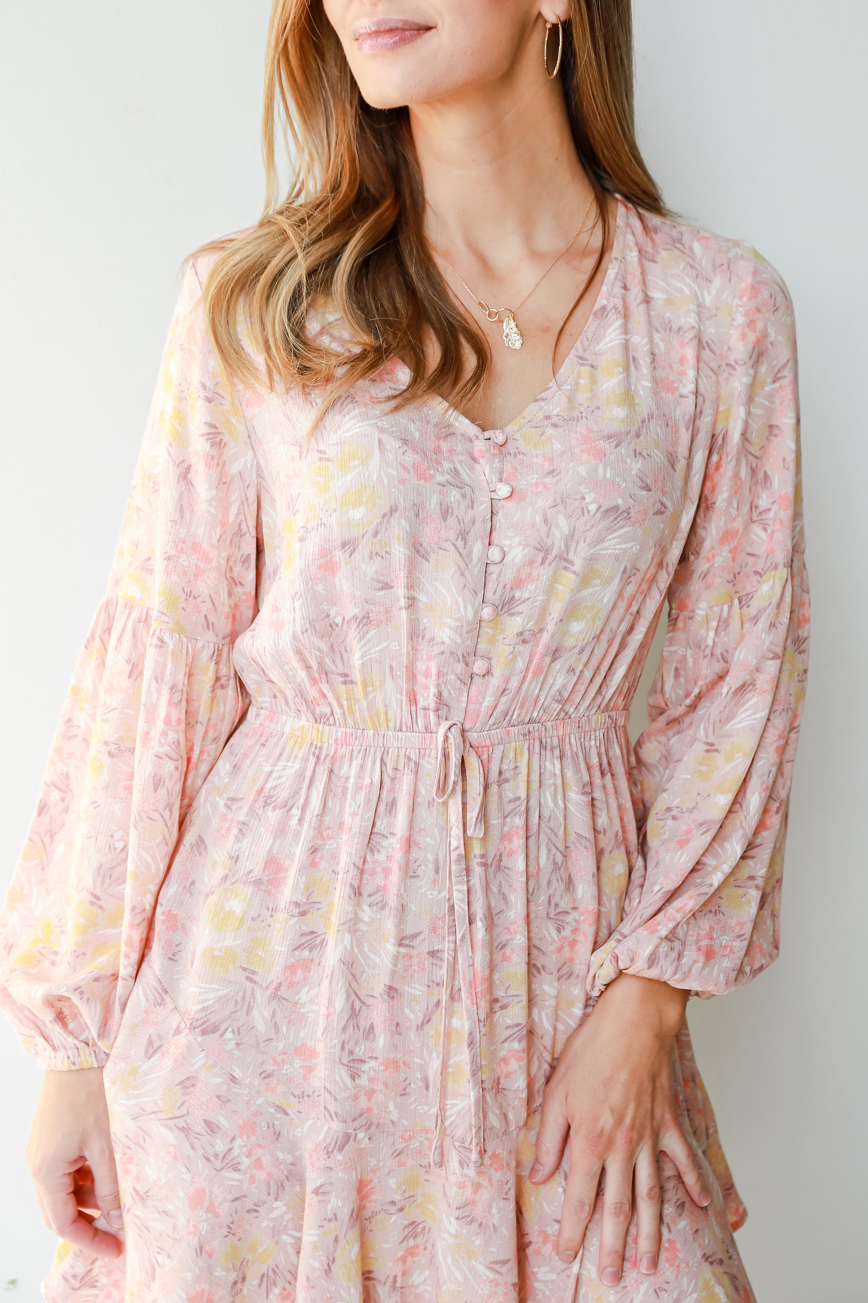 Floral Mini Dress close up