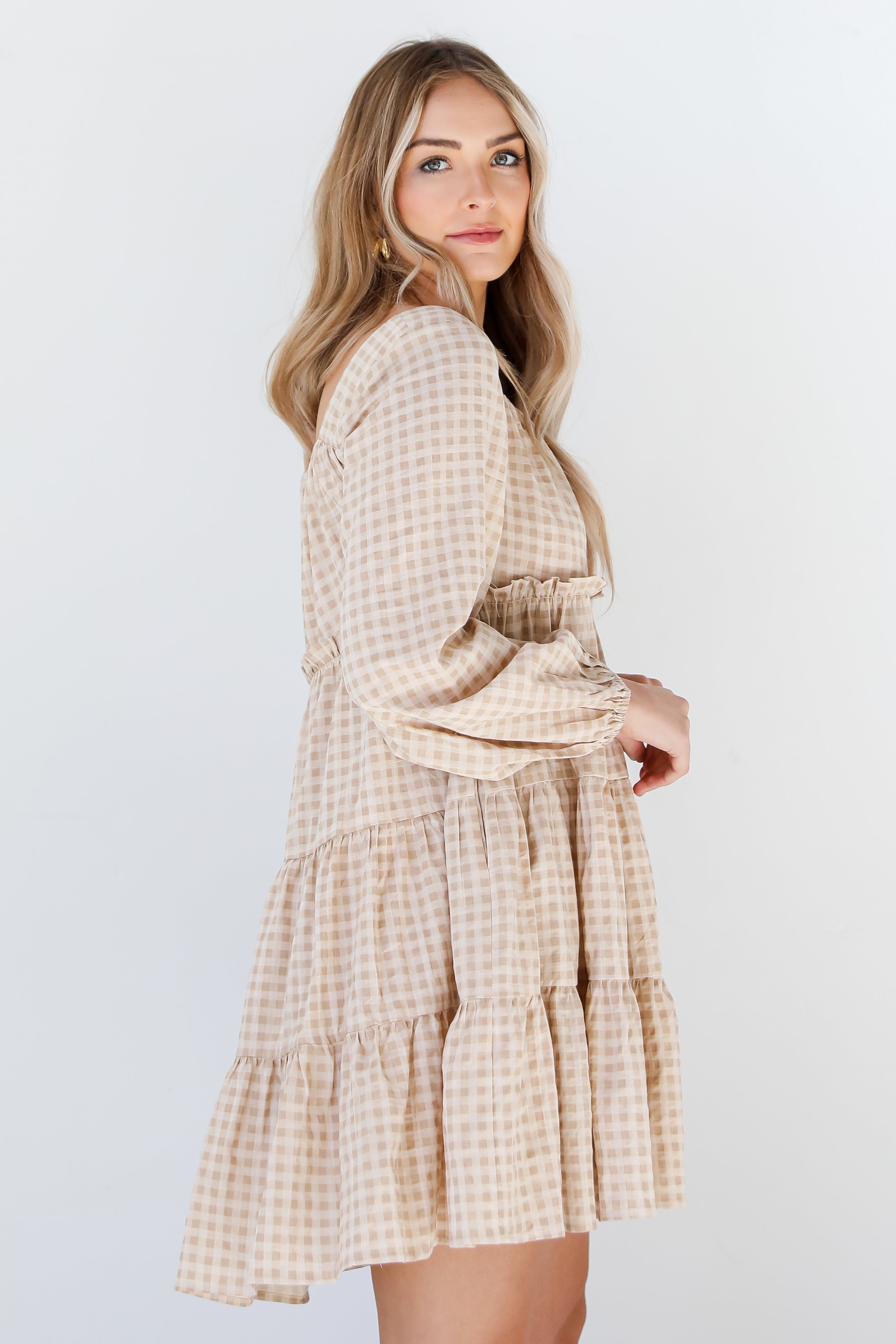 Gingham Mini Dress side view