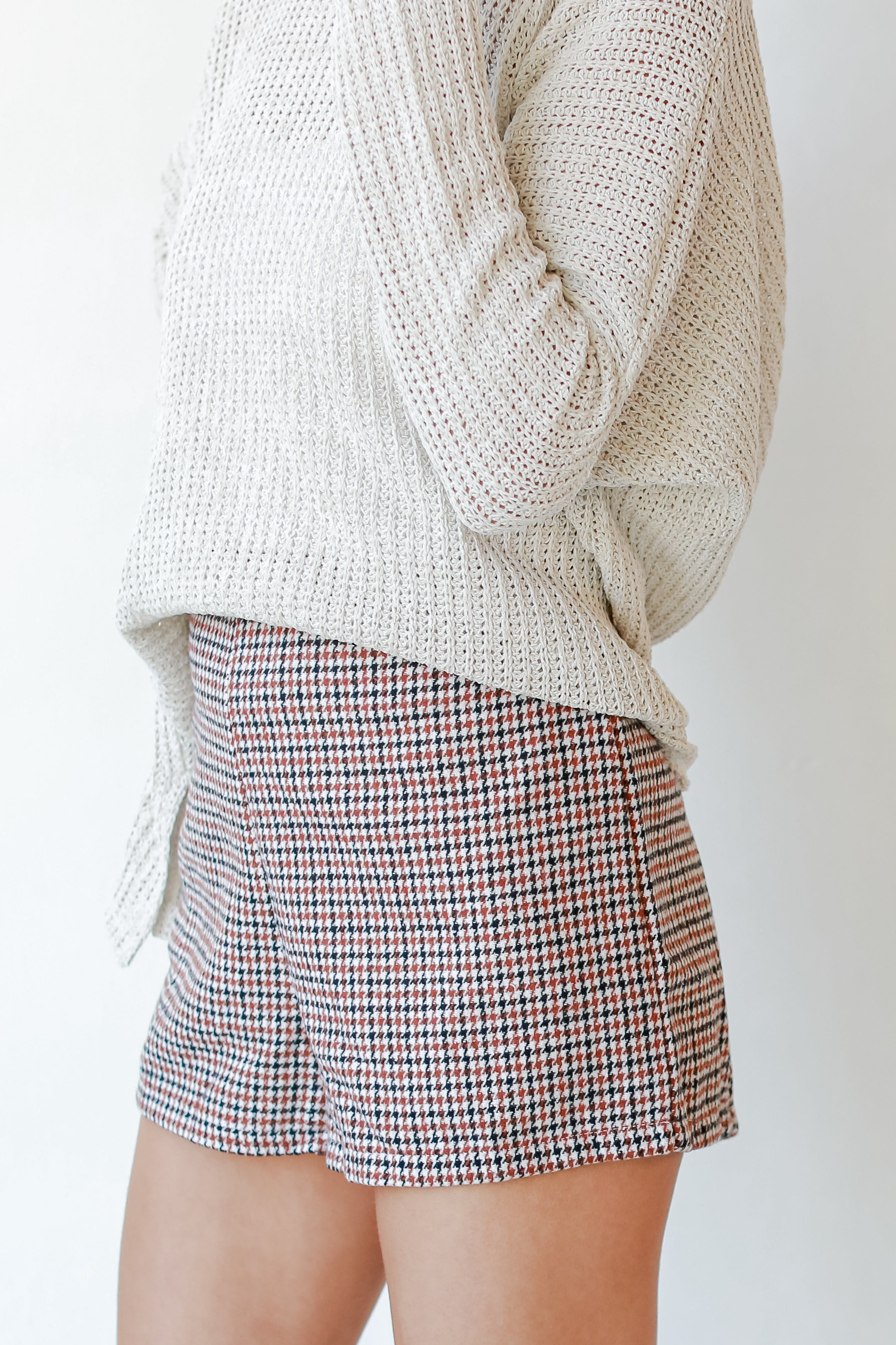 Houndstooth Shorts side view
