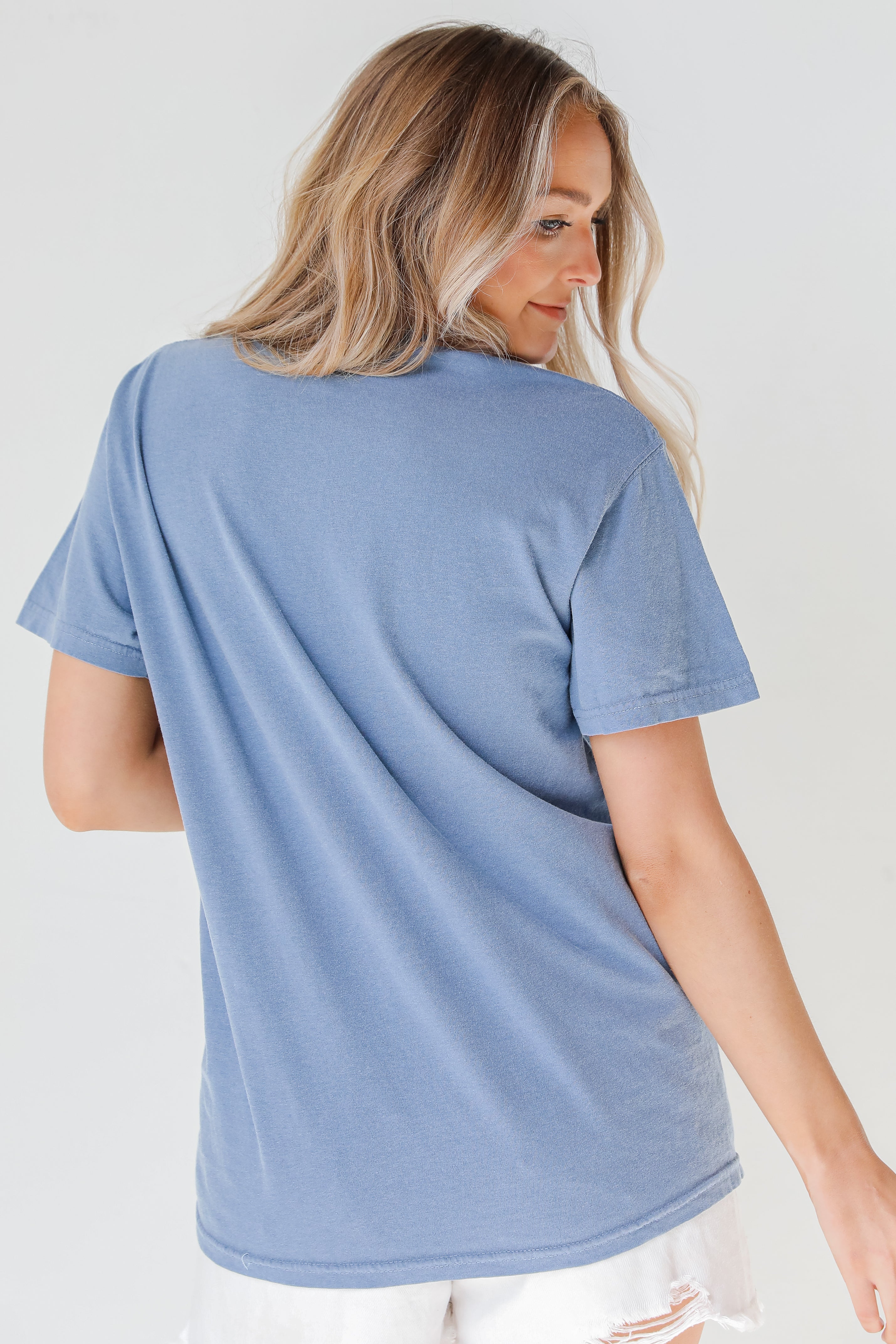 Navy Play Ball Tee back view