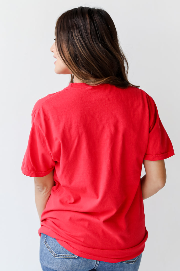 Red Chop Chop Graphic Tee back view