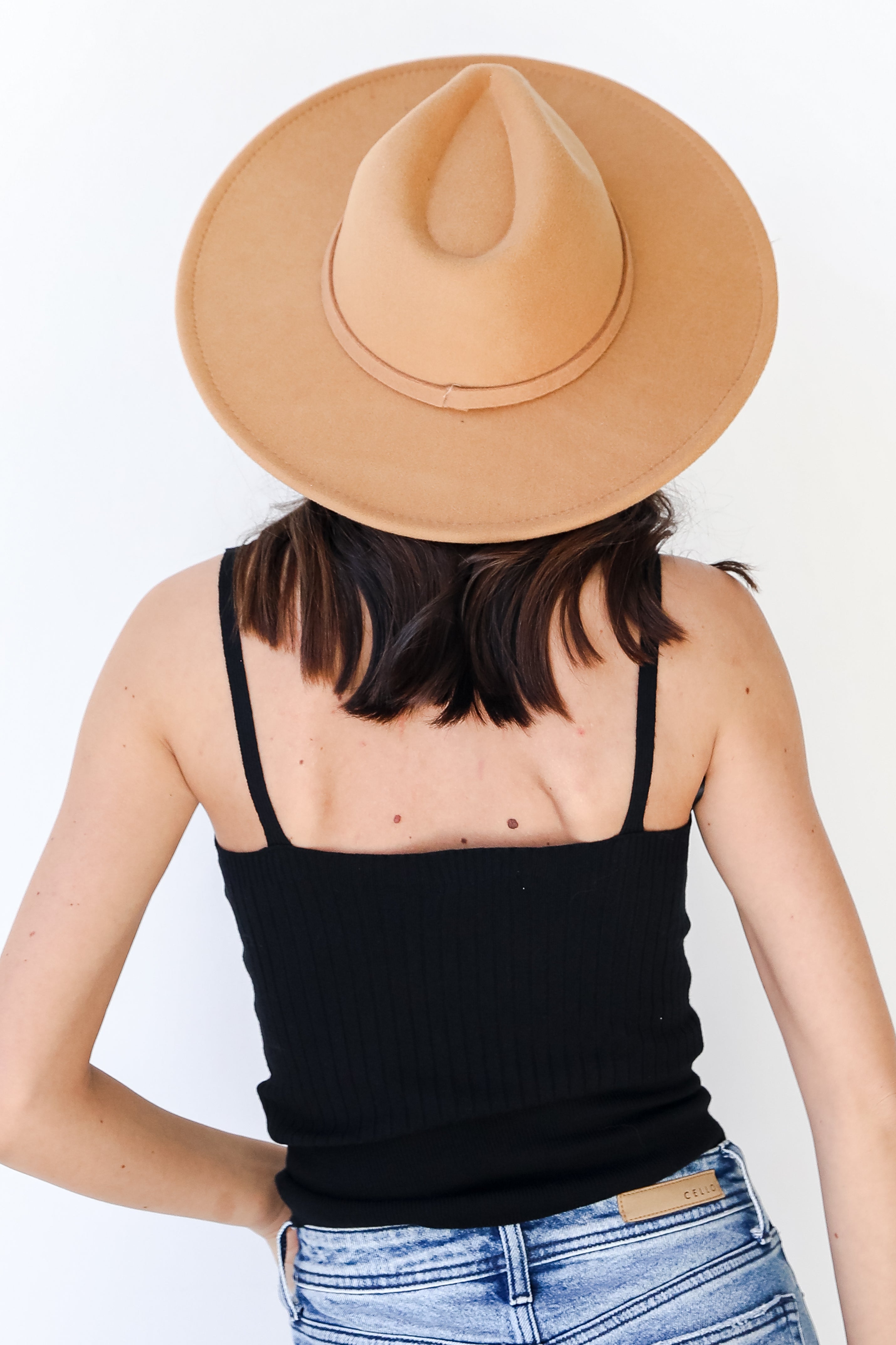 Sweater Tank in black back view