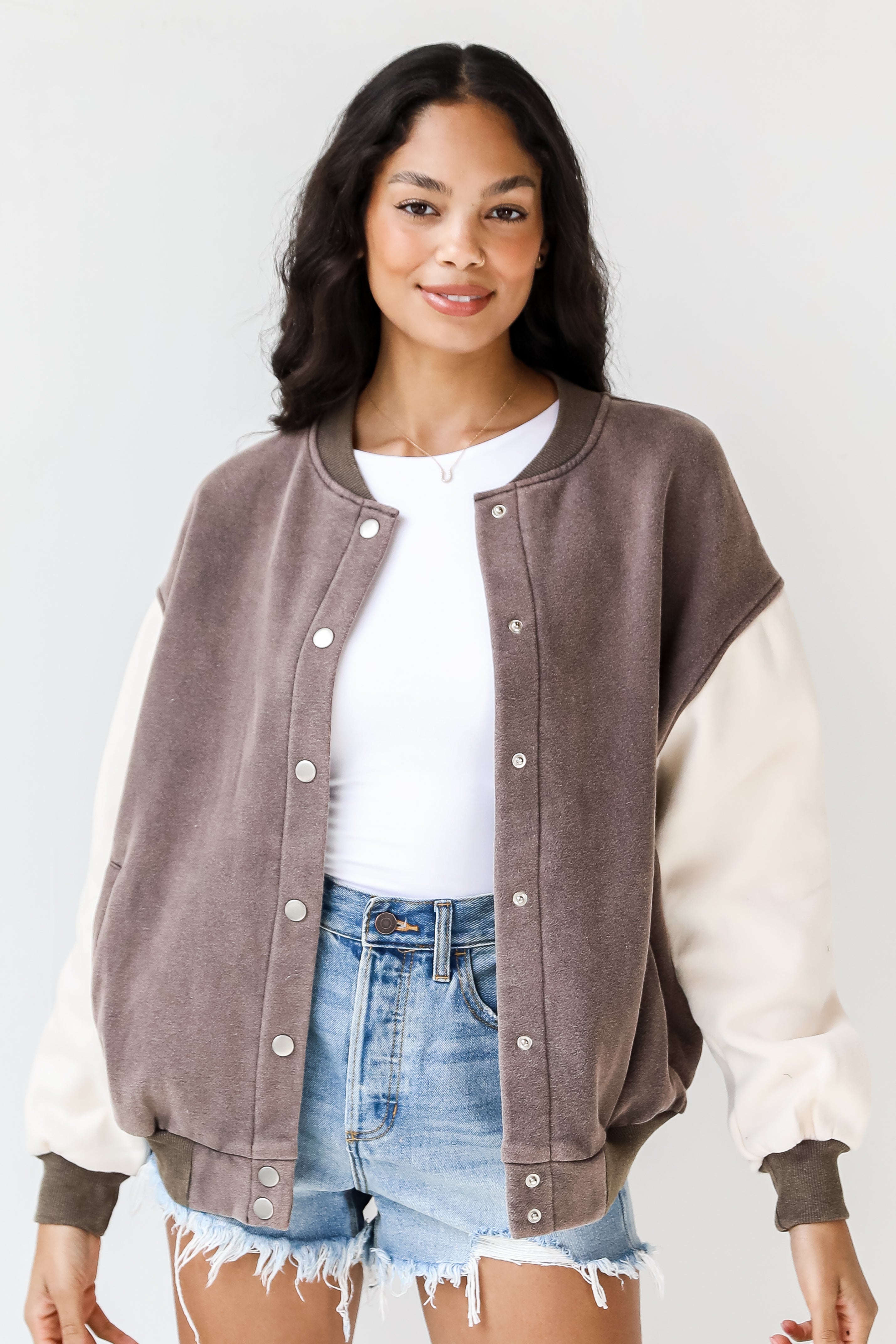 Rock Fleece Bomber Jacket front view