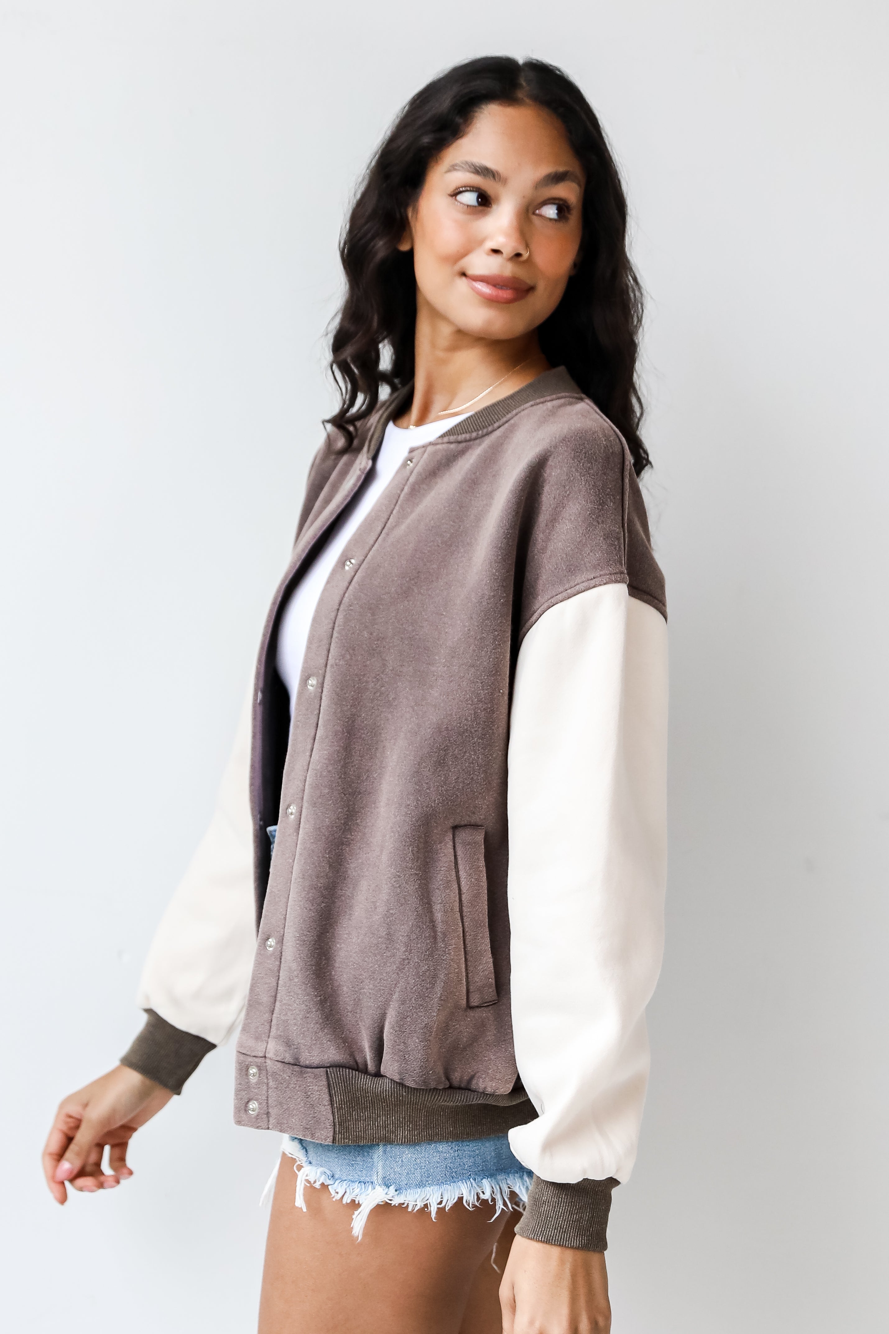 Rock Fleece Bomber Jacket side view