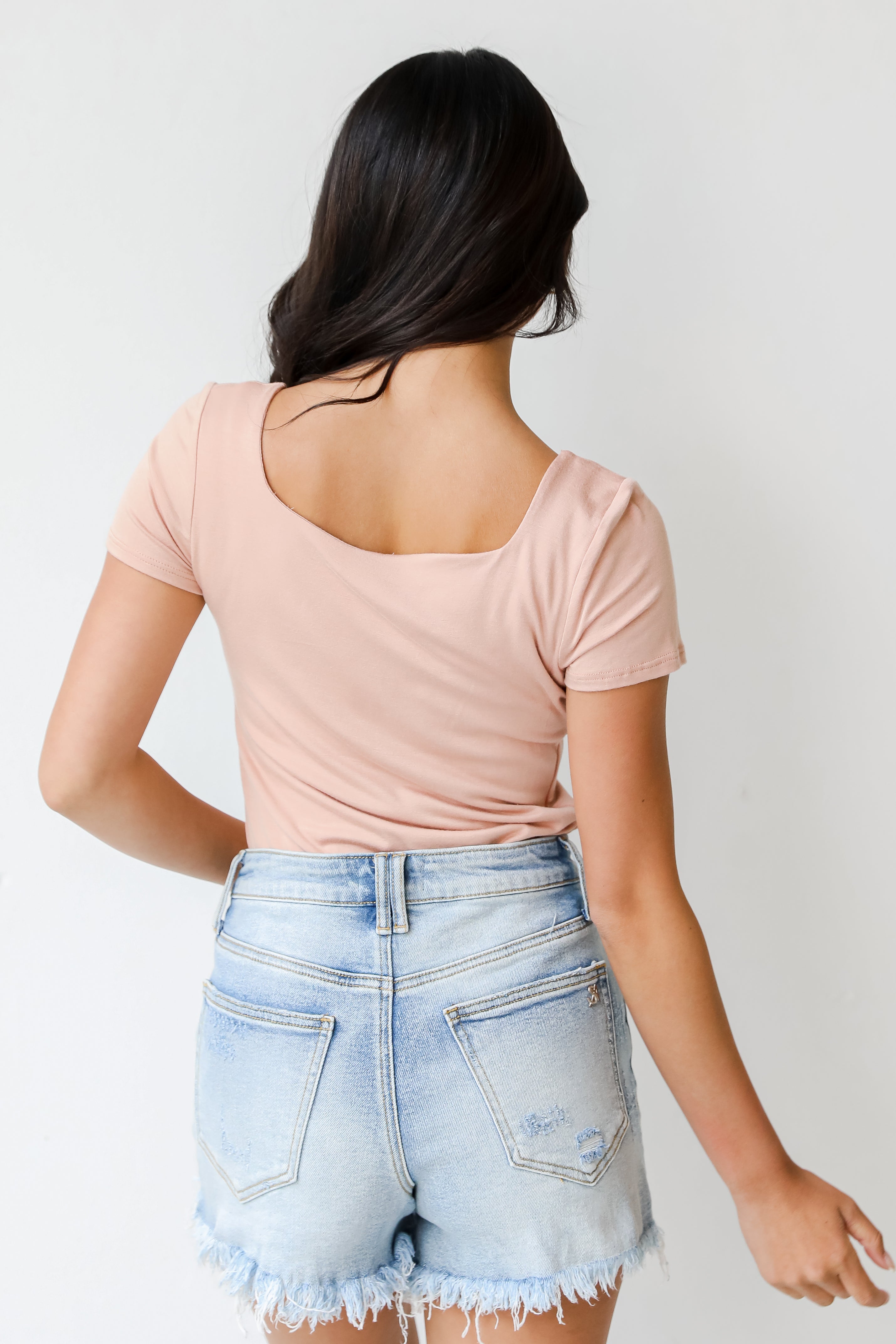 Bodysuit in blush back view