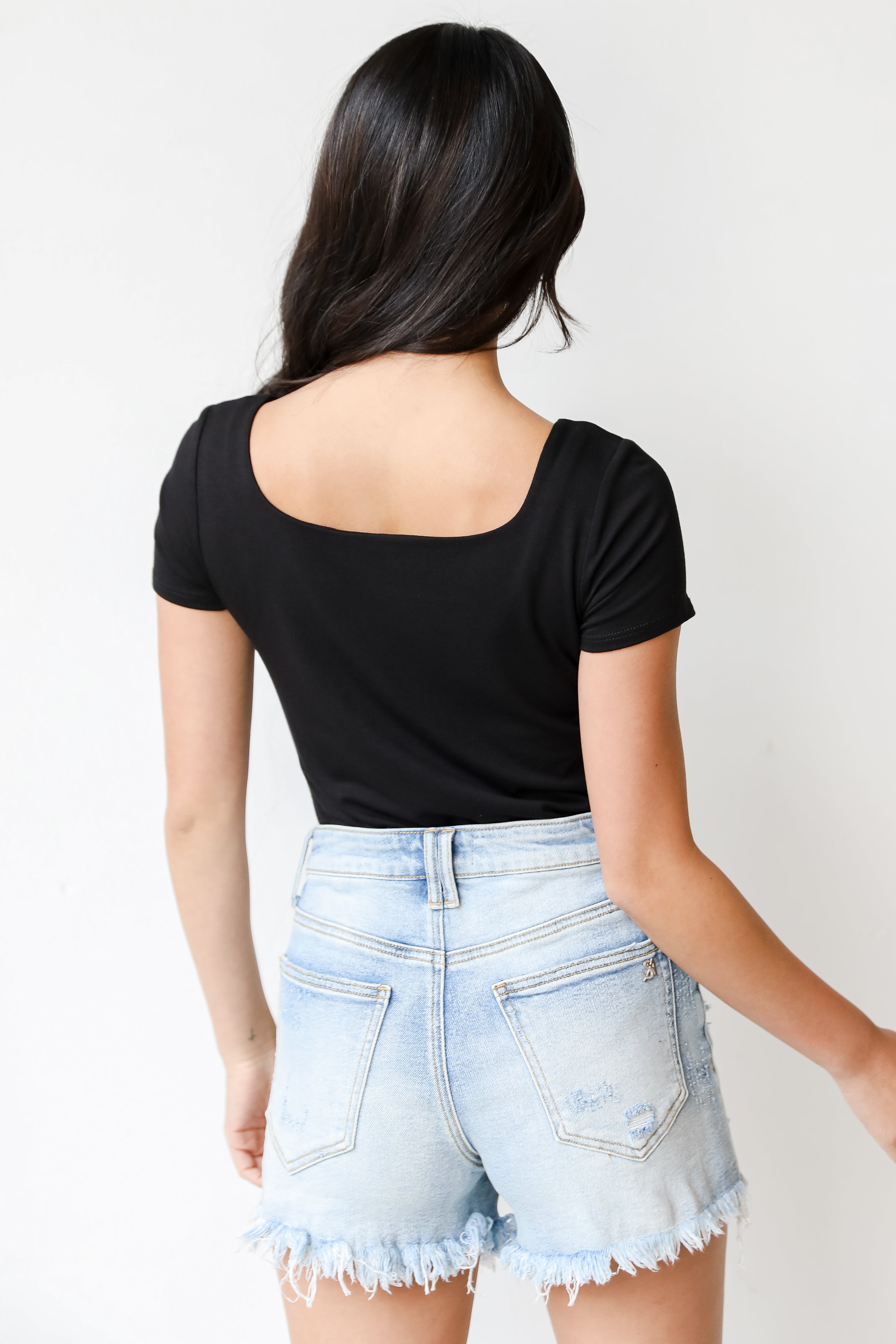 Bodysuit in black back view