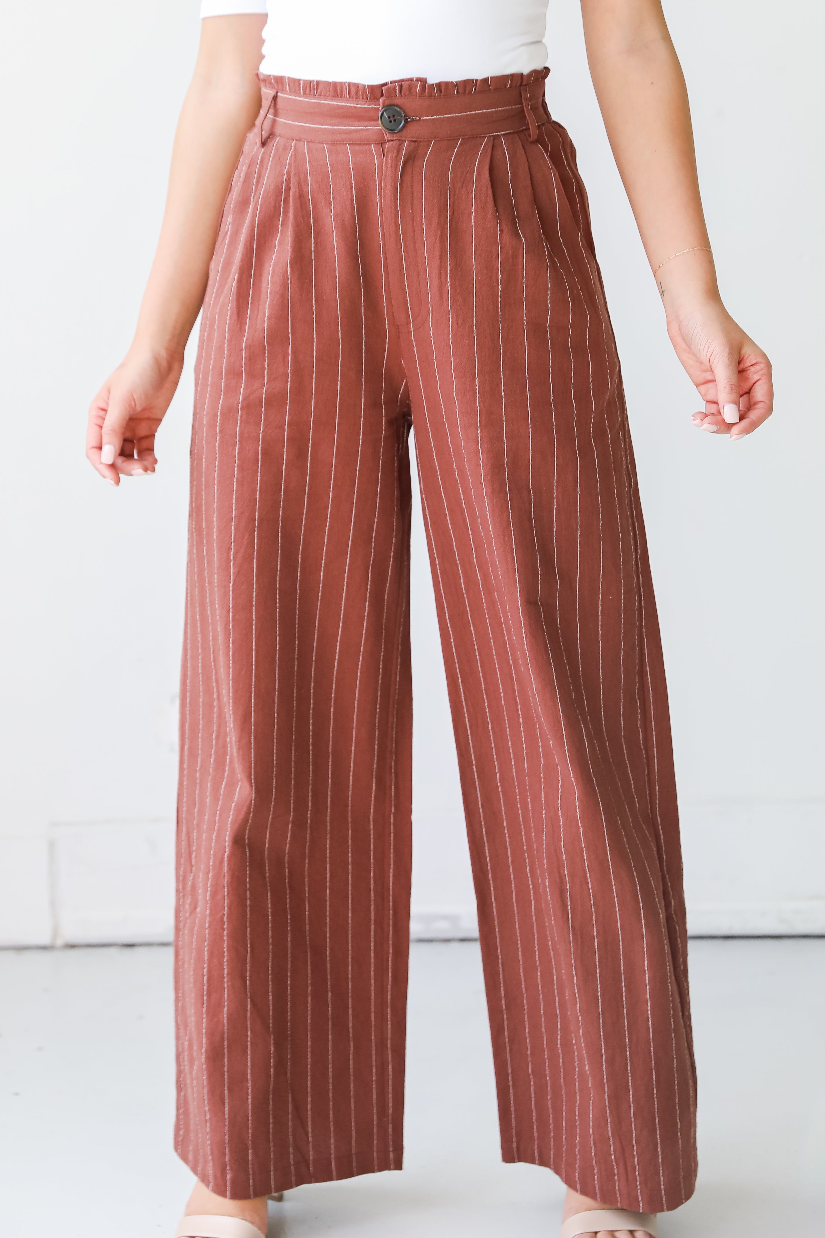 Striped Wide Leg Pants