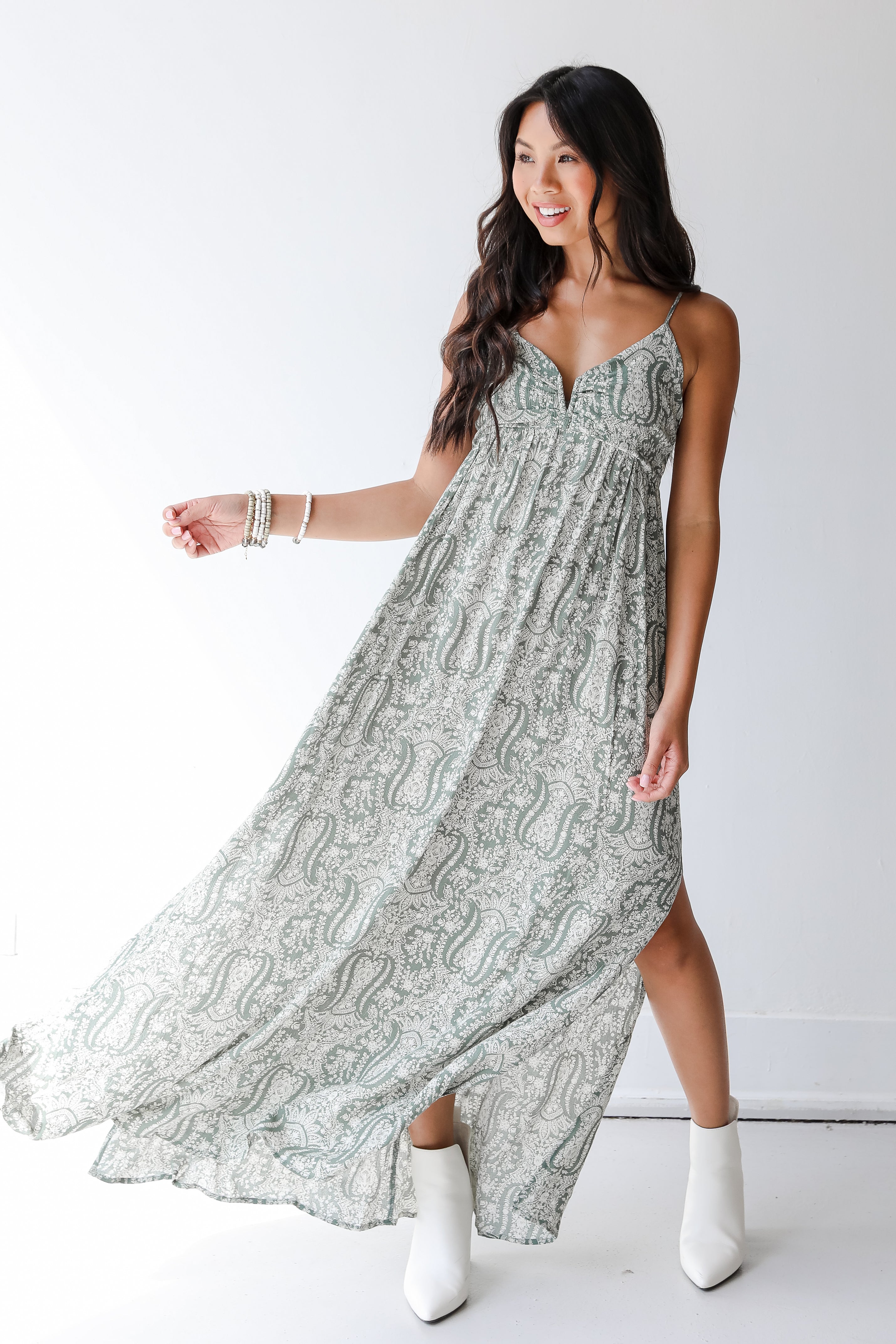 Maxi Dress on model