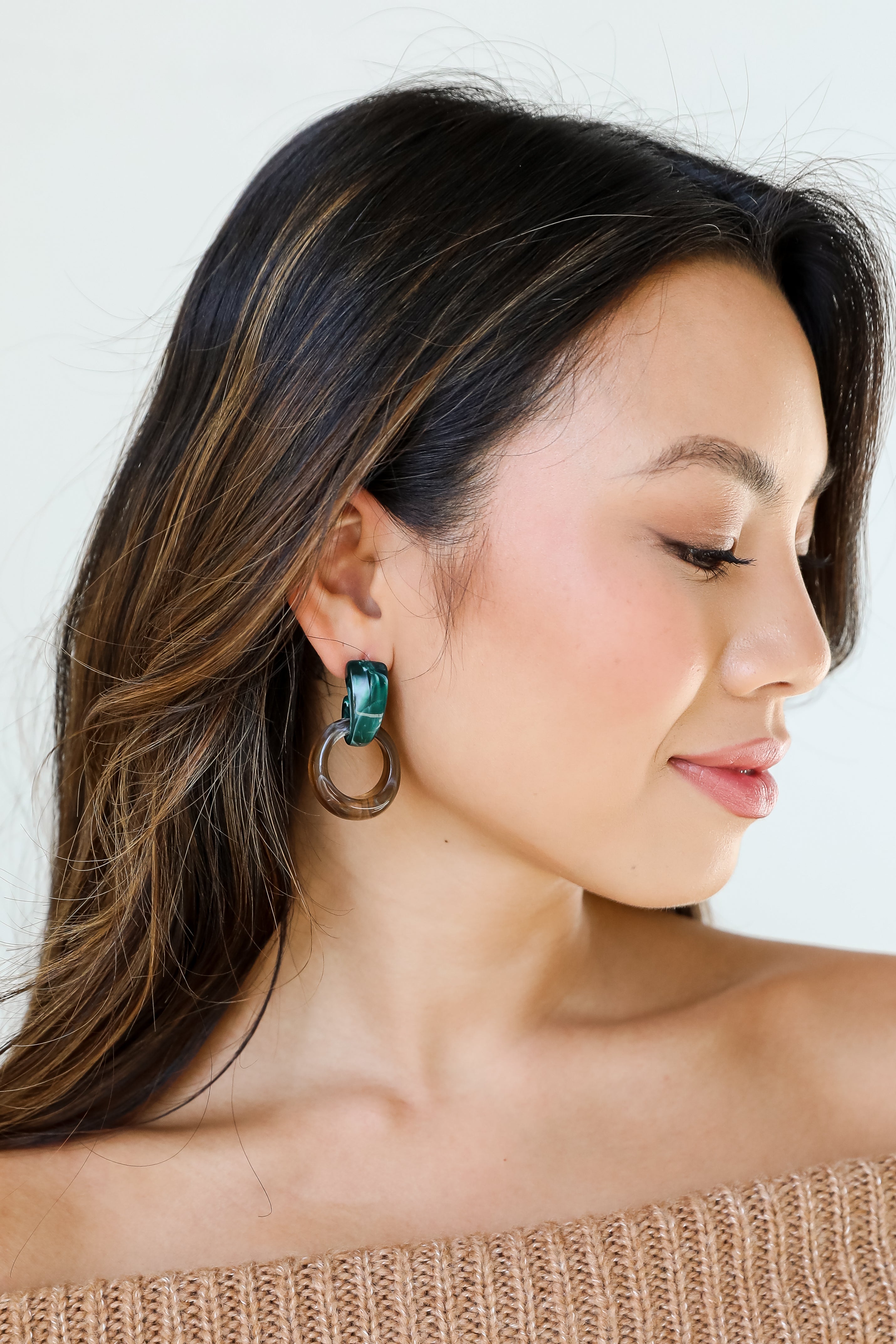 Trendy Acrylic Drop Earrings Dress Up