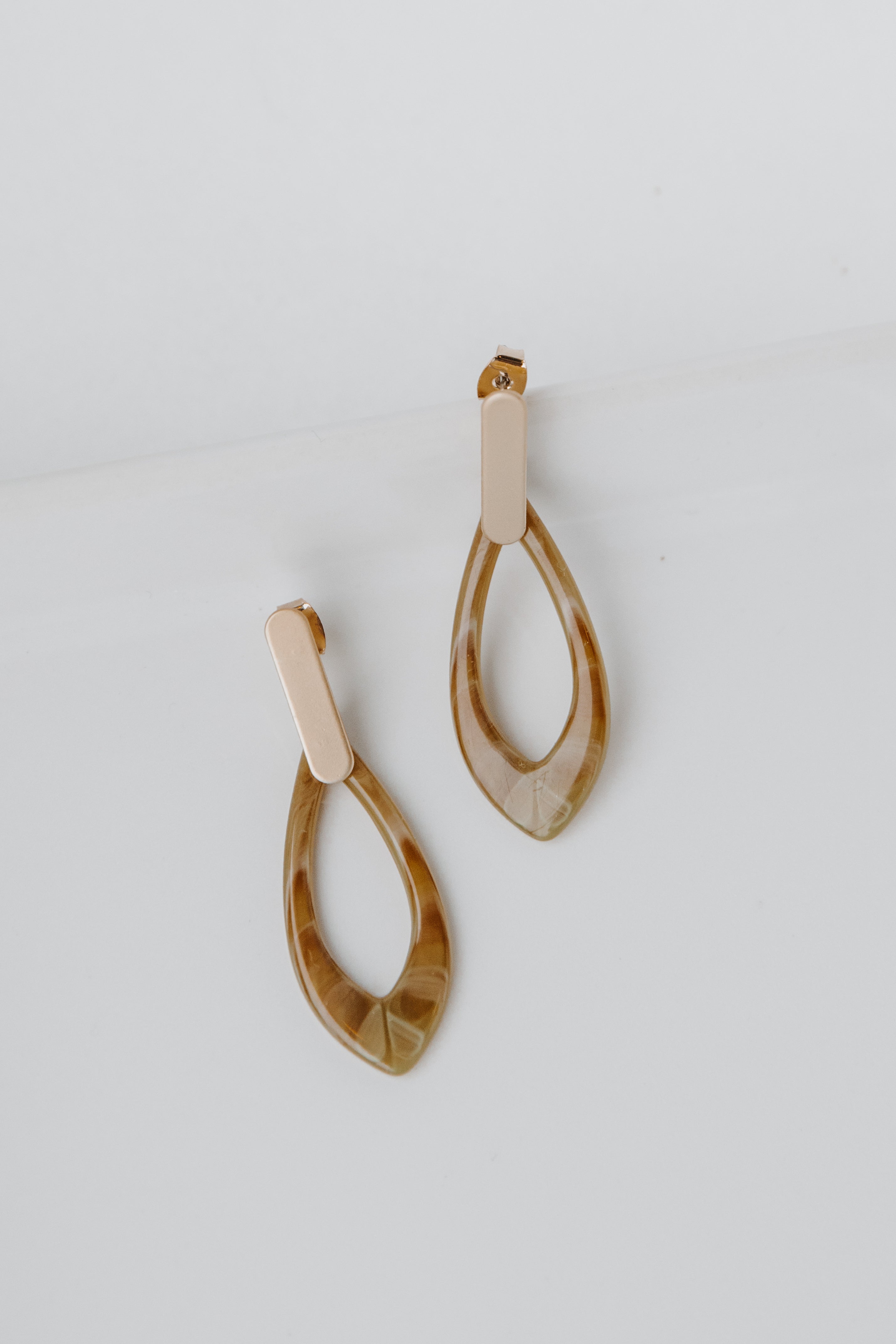 Acrylic Drop Earrings flat lay
