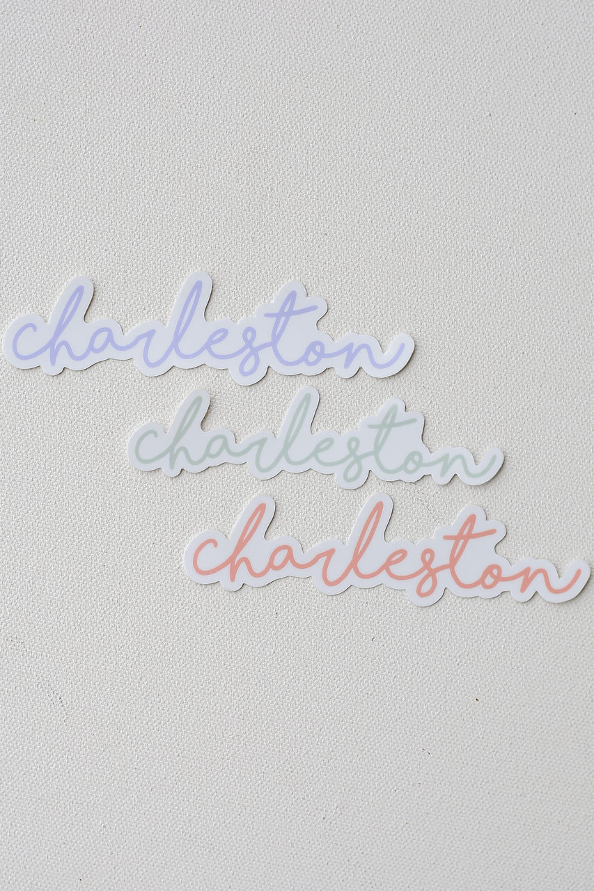 Small Charleston Script Stickers