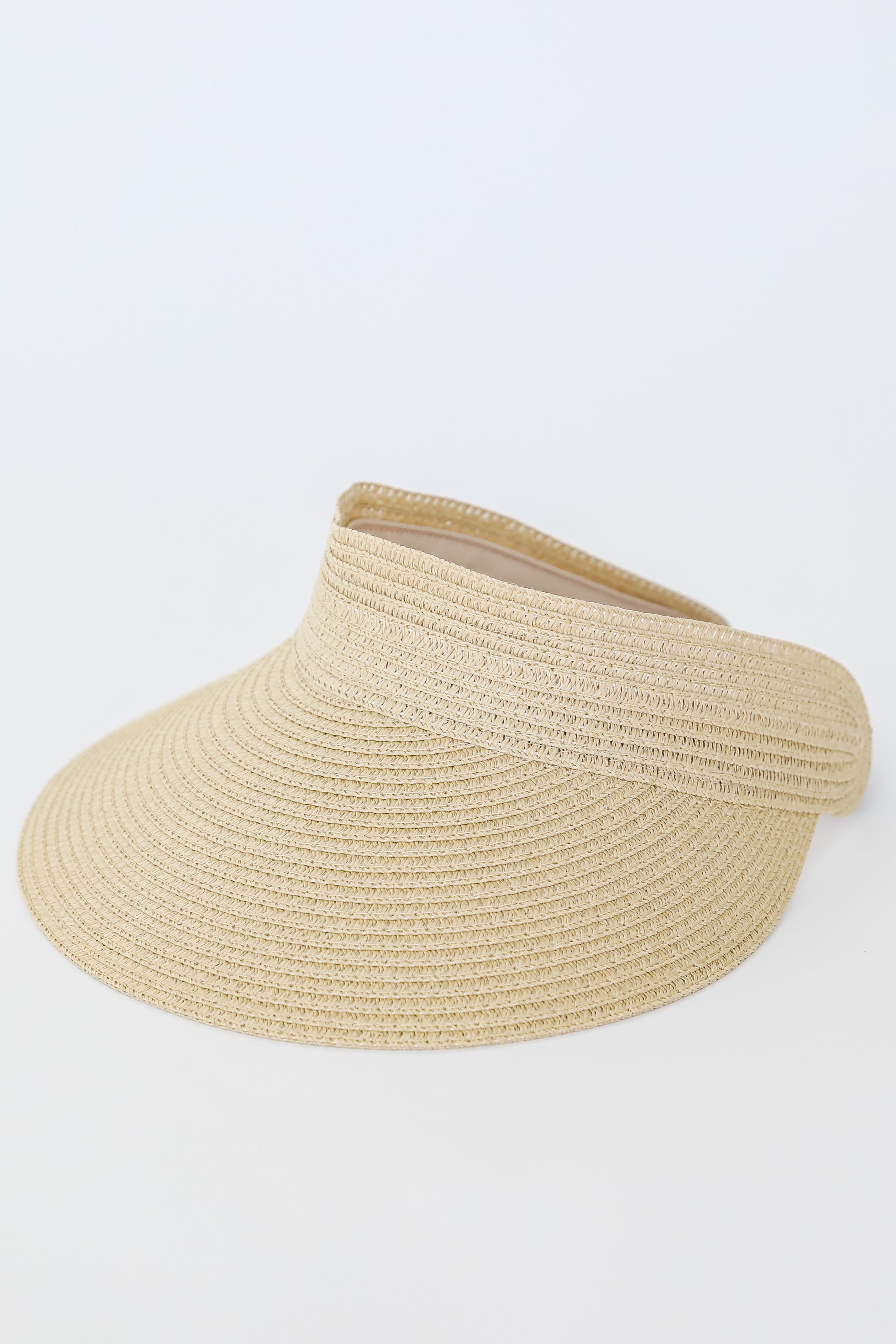 Straw Visor close up
