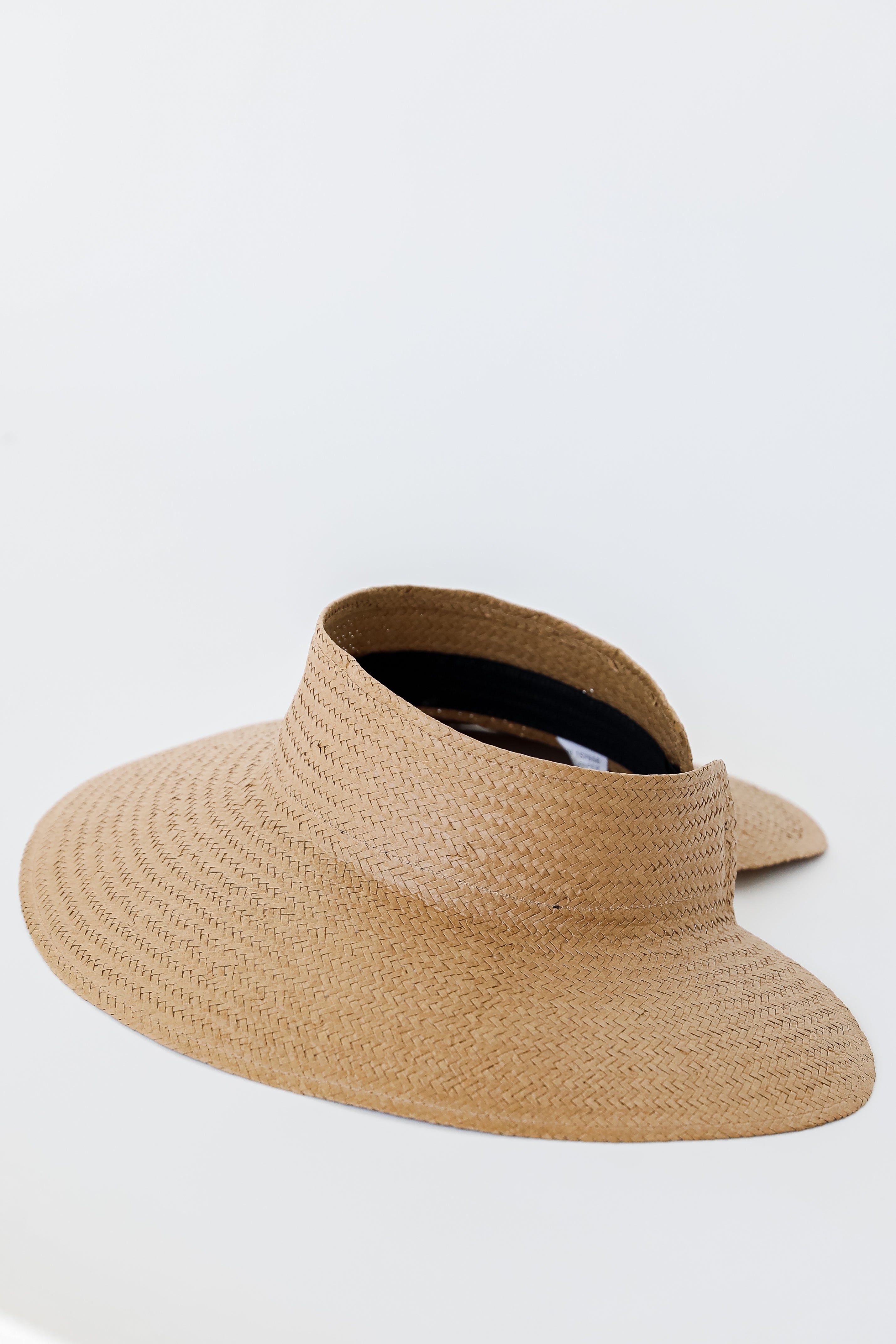 Straw Visor flat lay