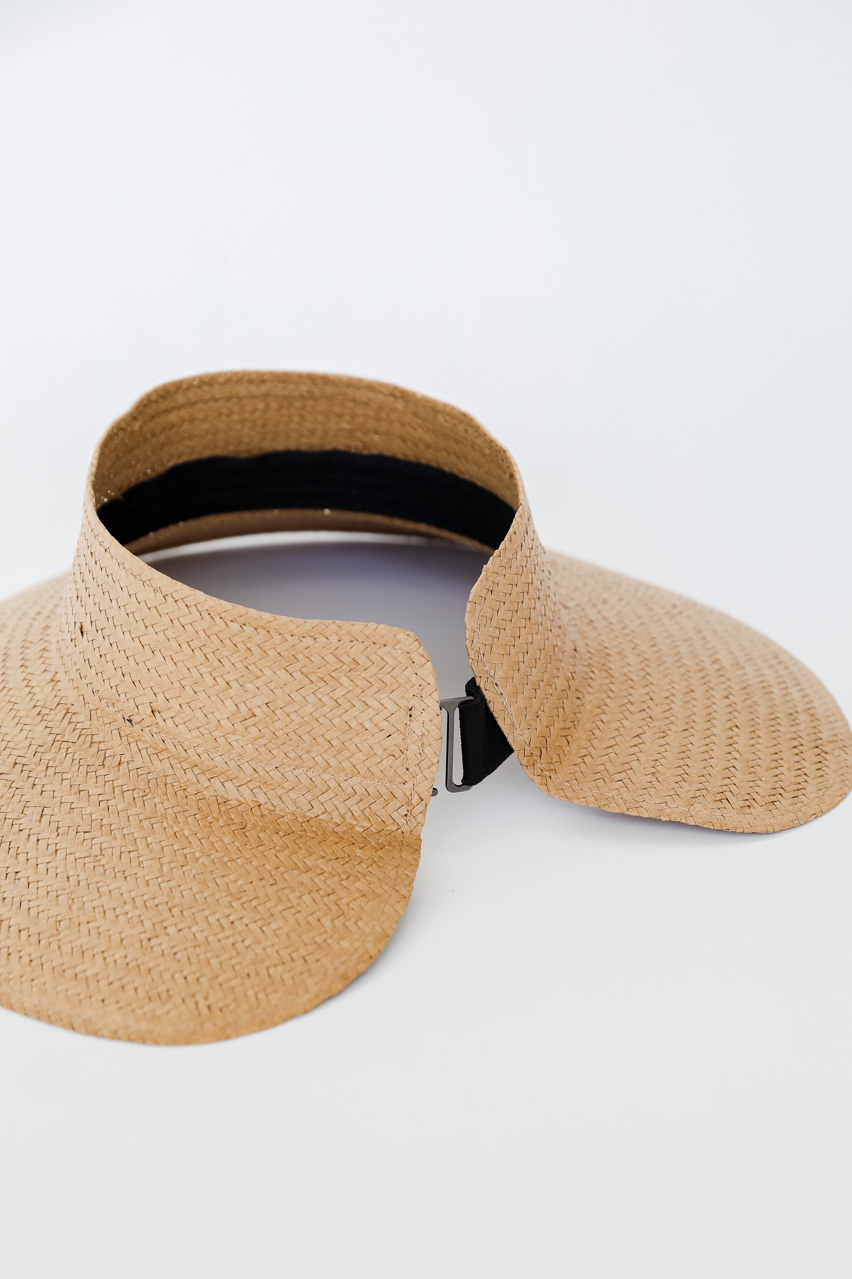Straw Visor close up