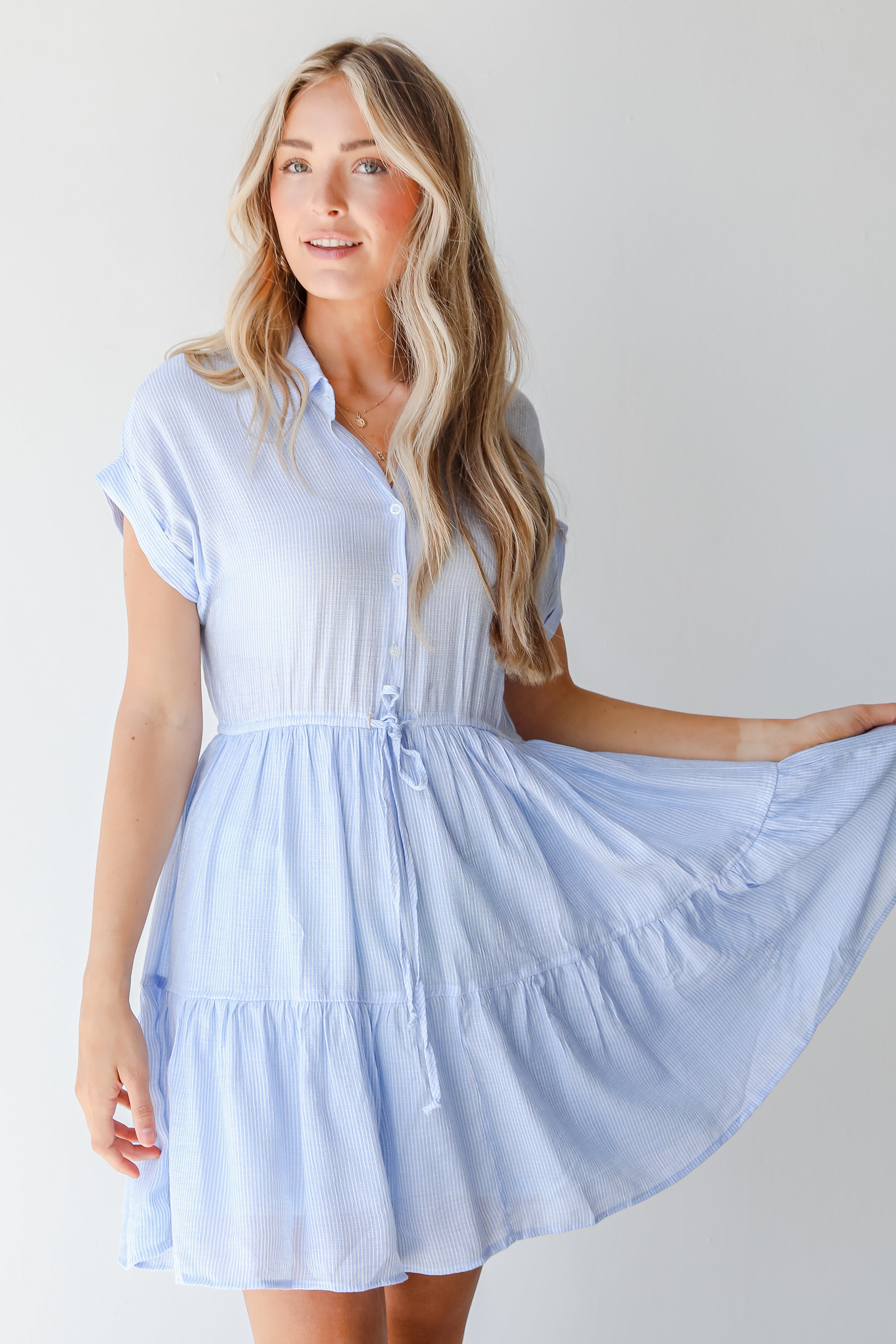 Find Me At The Beach Striped Mini Dress