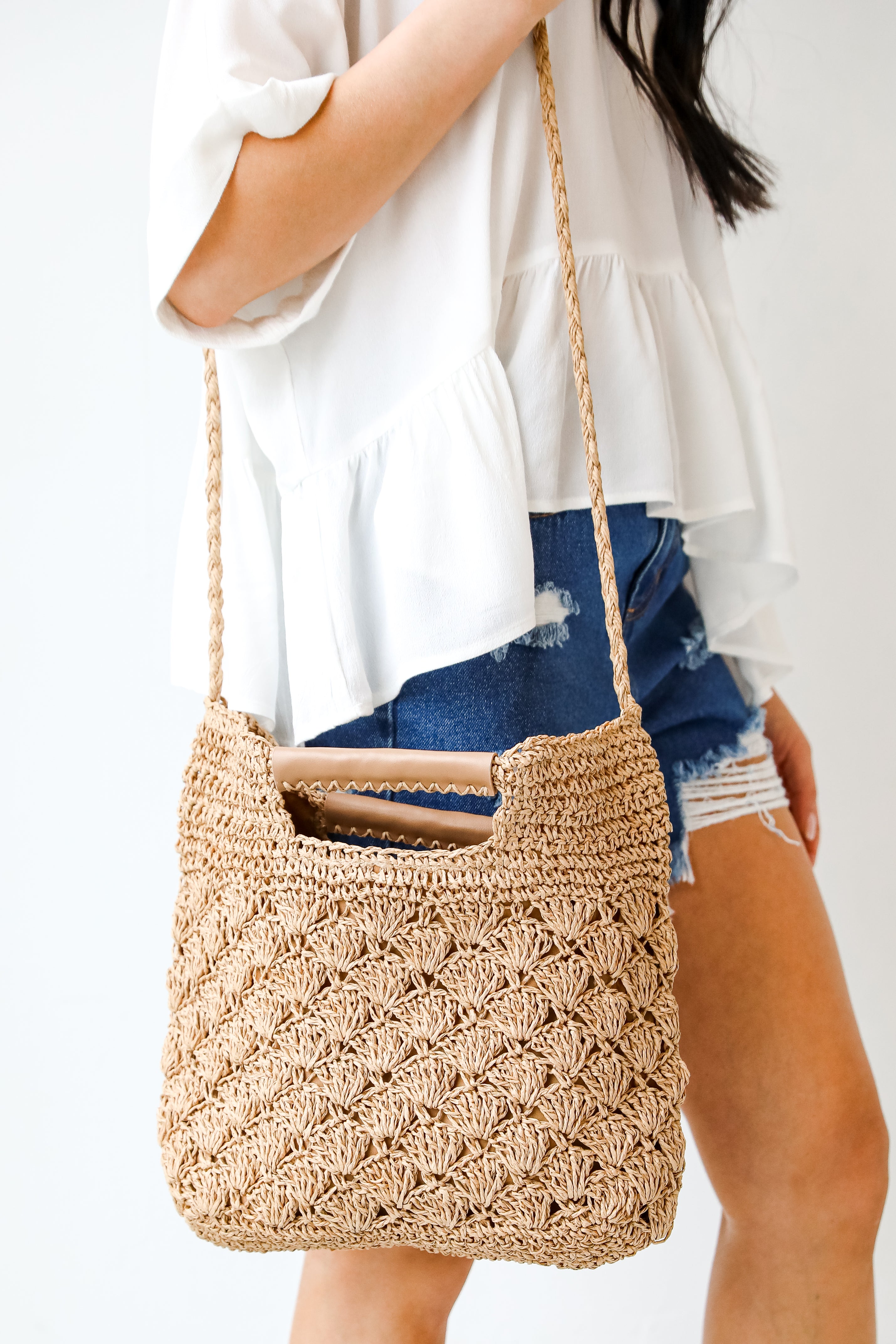 Straw Crossbody Bag