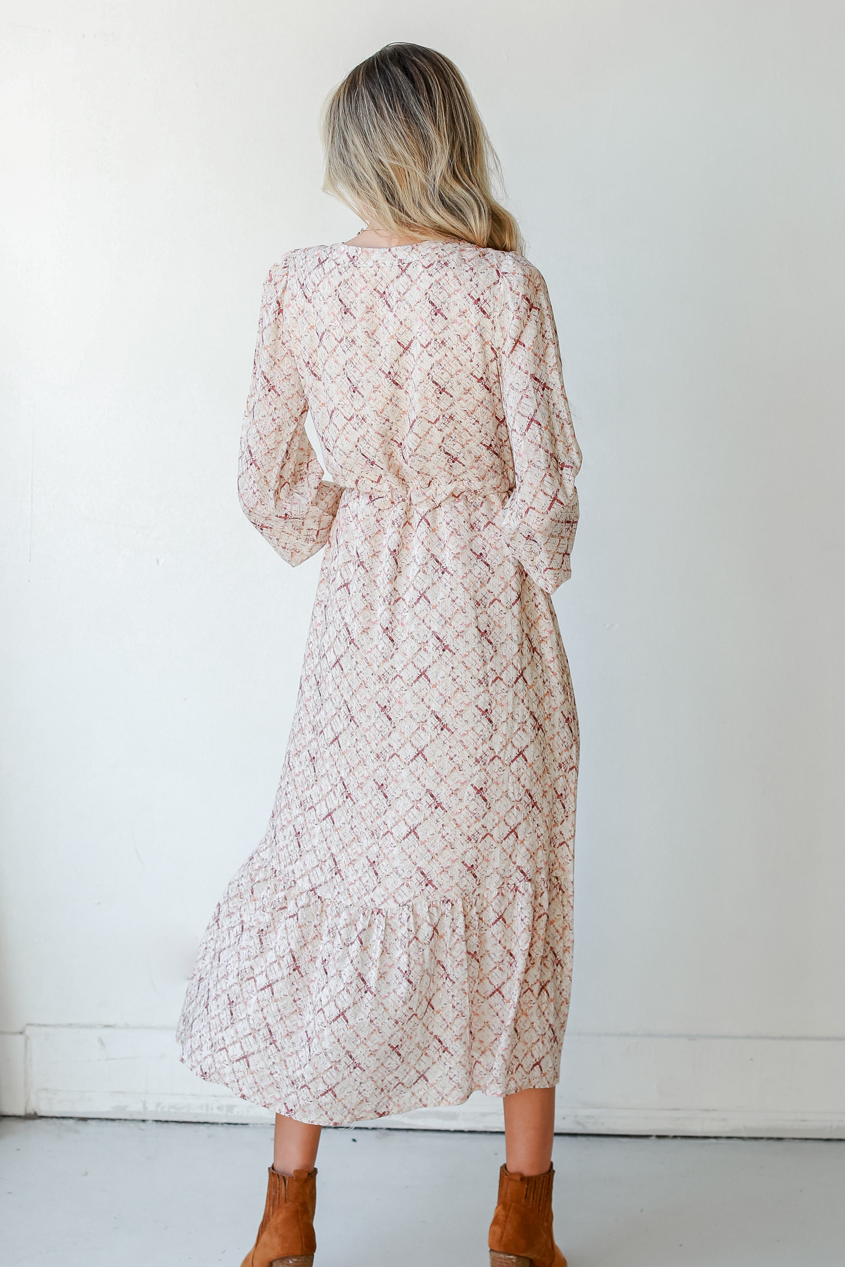 Midi Dress back view