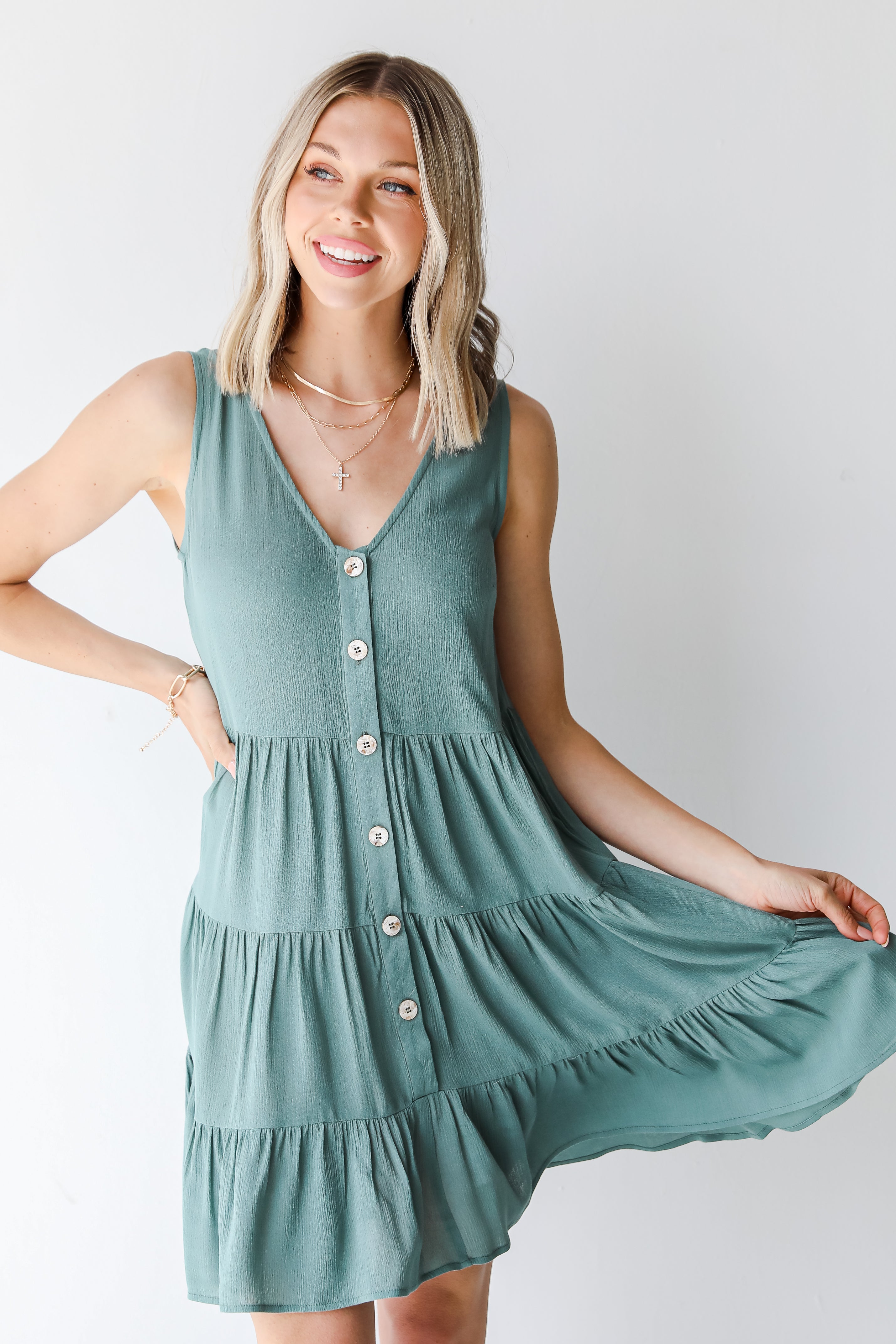 Tiered Mini Dress from dress up