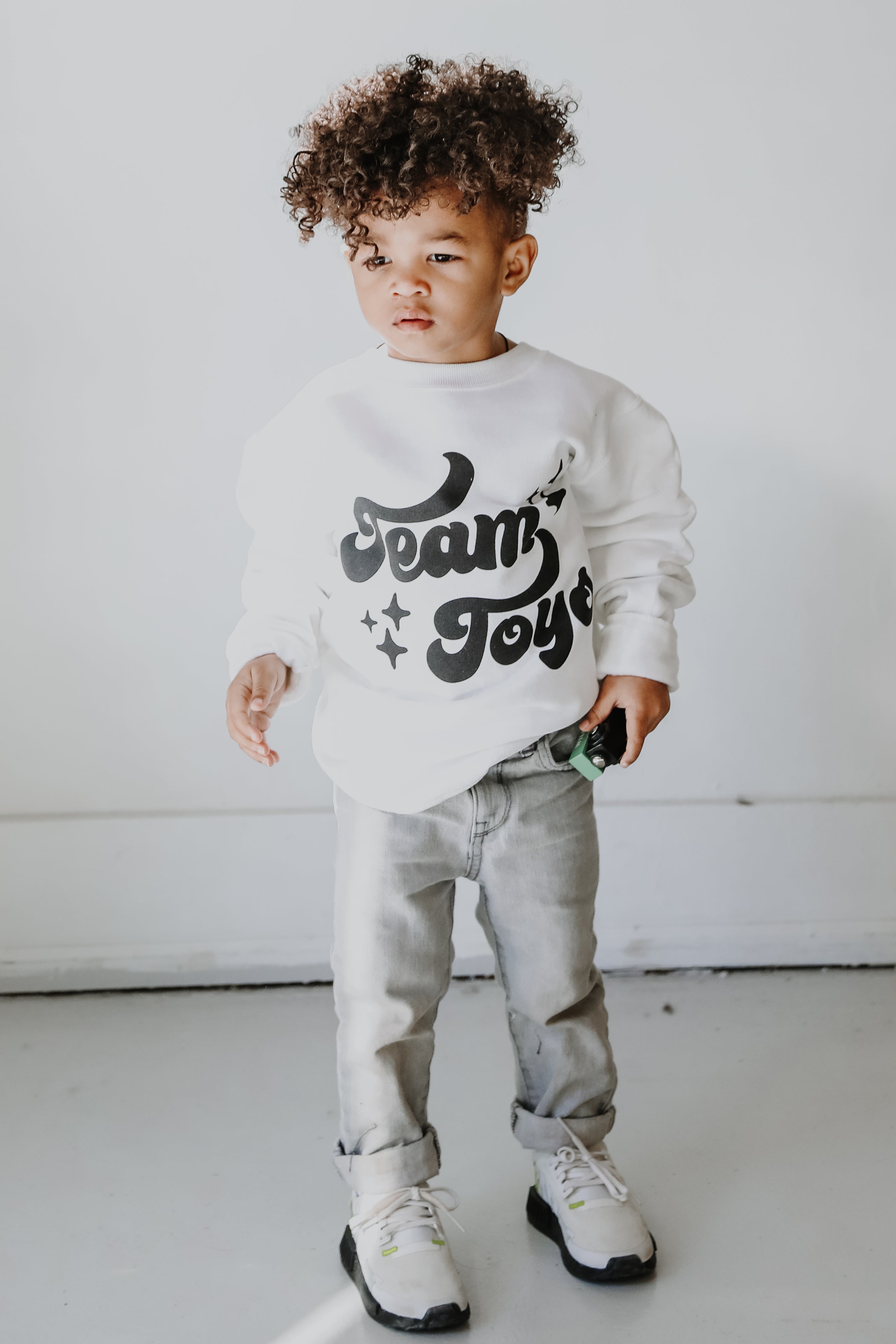 Youth Team Toys Pullover on model