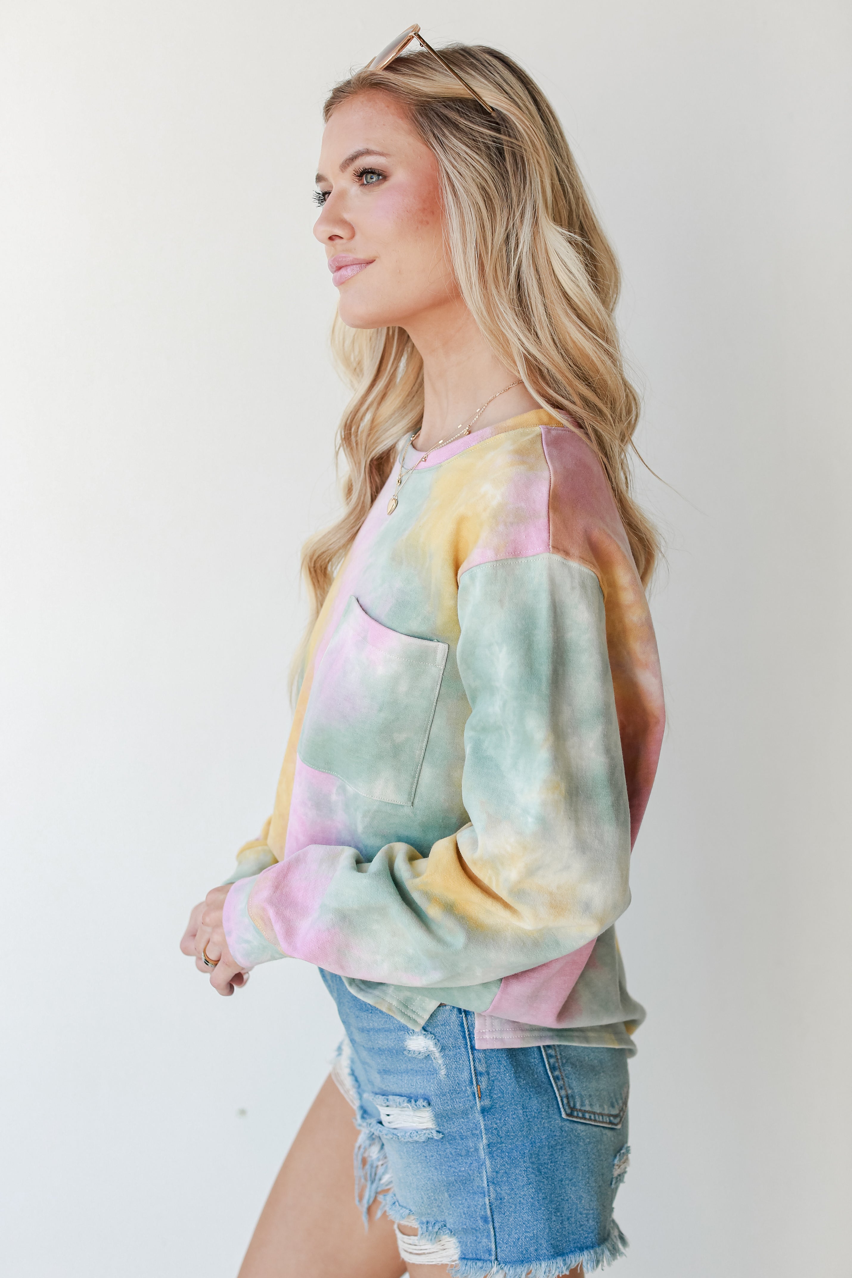 Tie-Dye Pullover side view