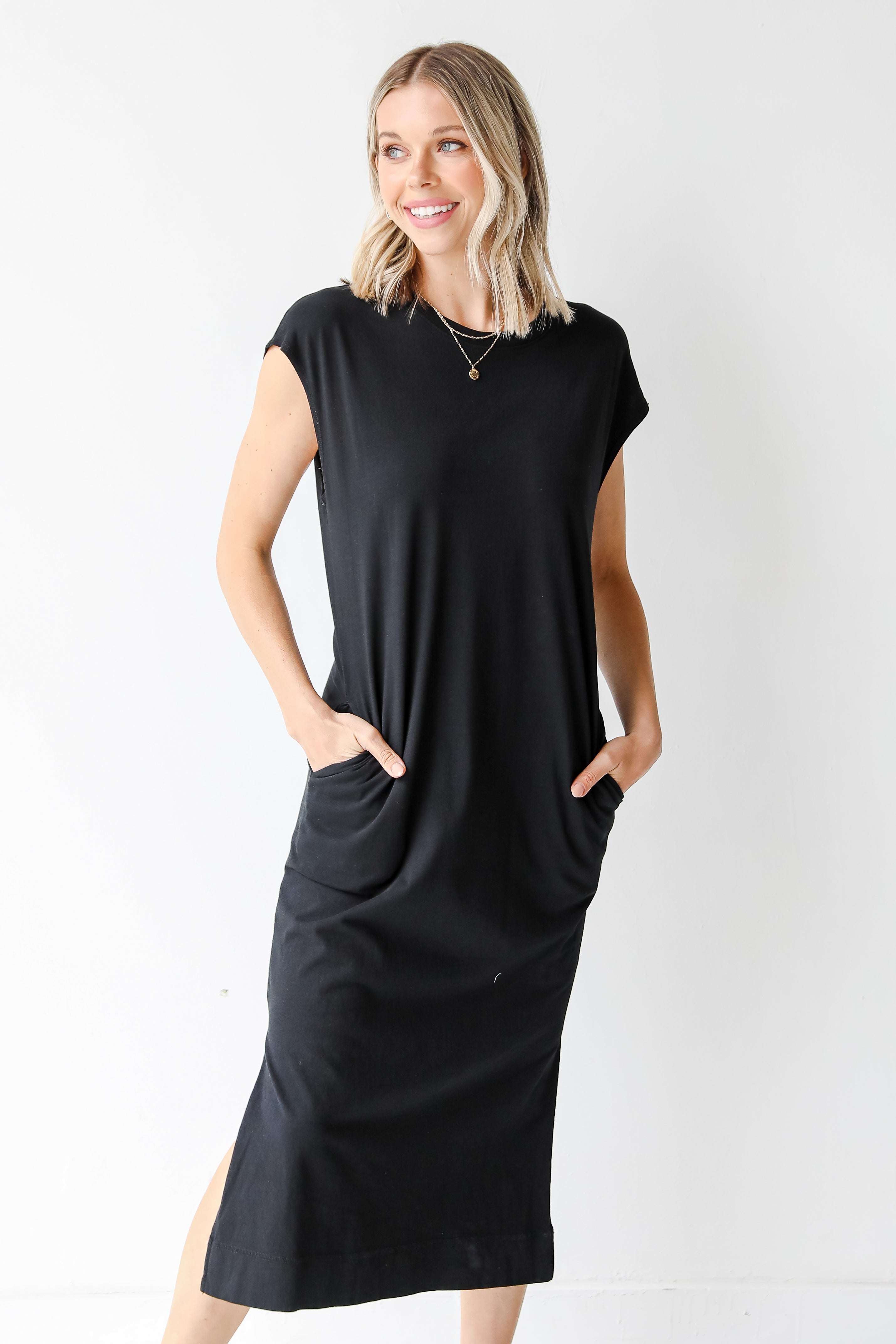 Midi Dress in black