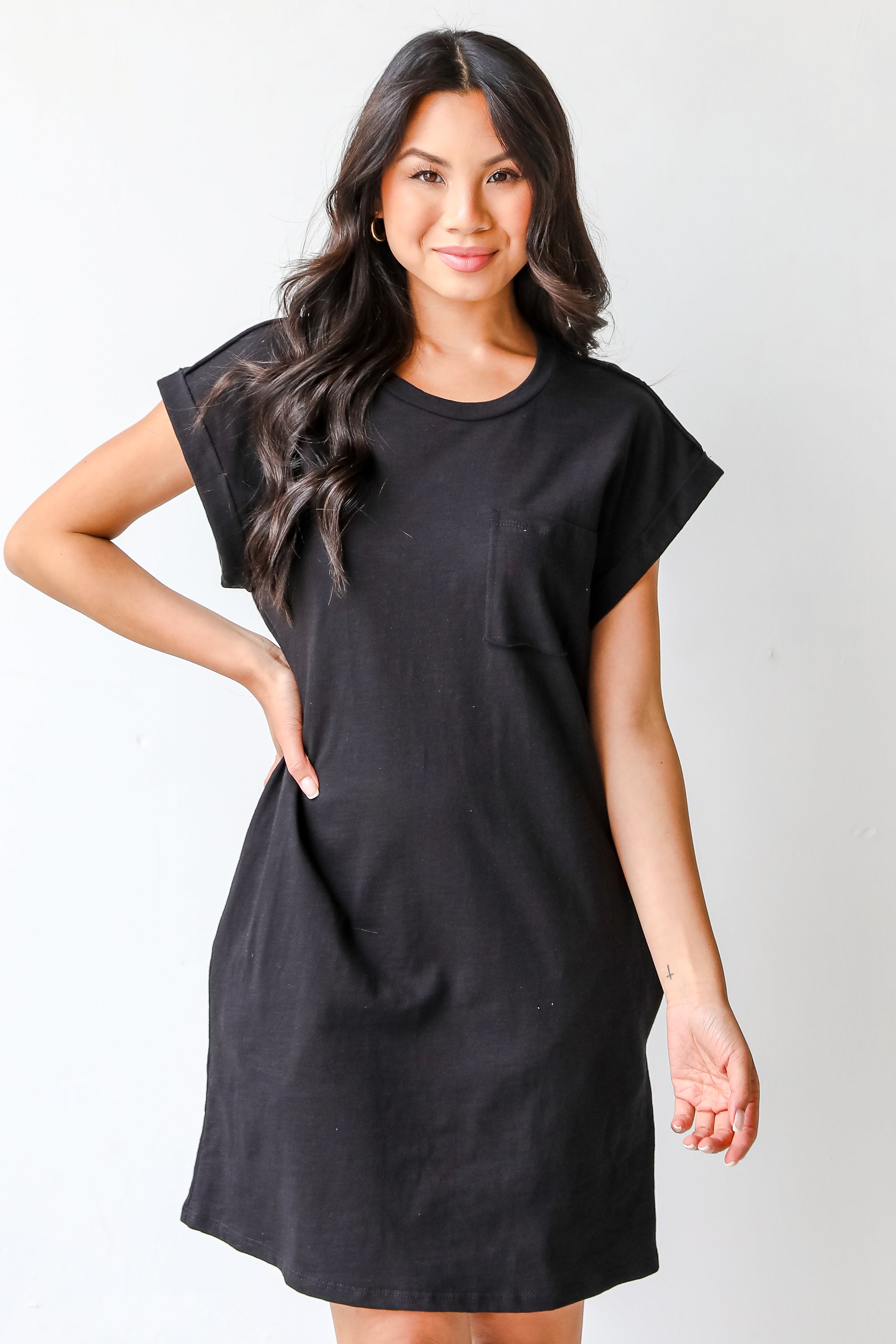 T-Shirt Dress in black