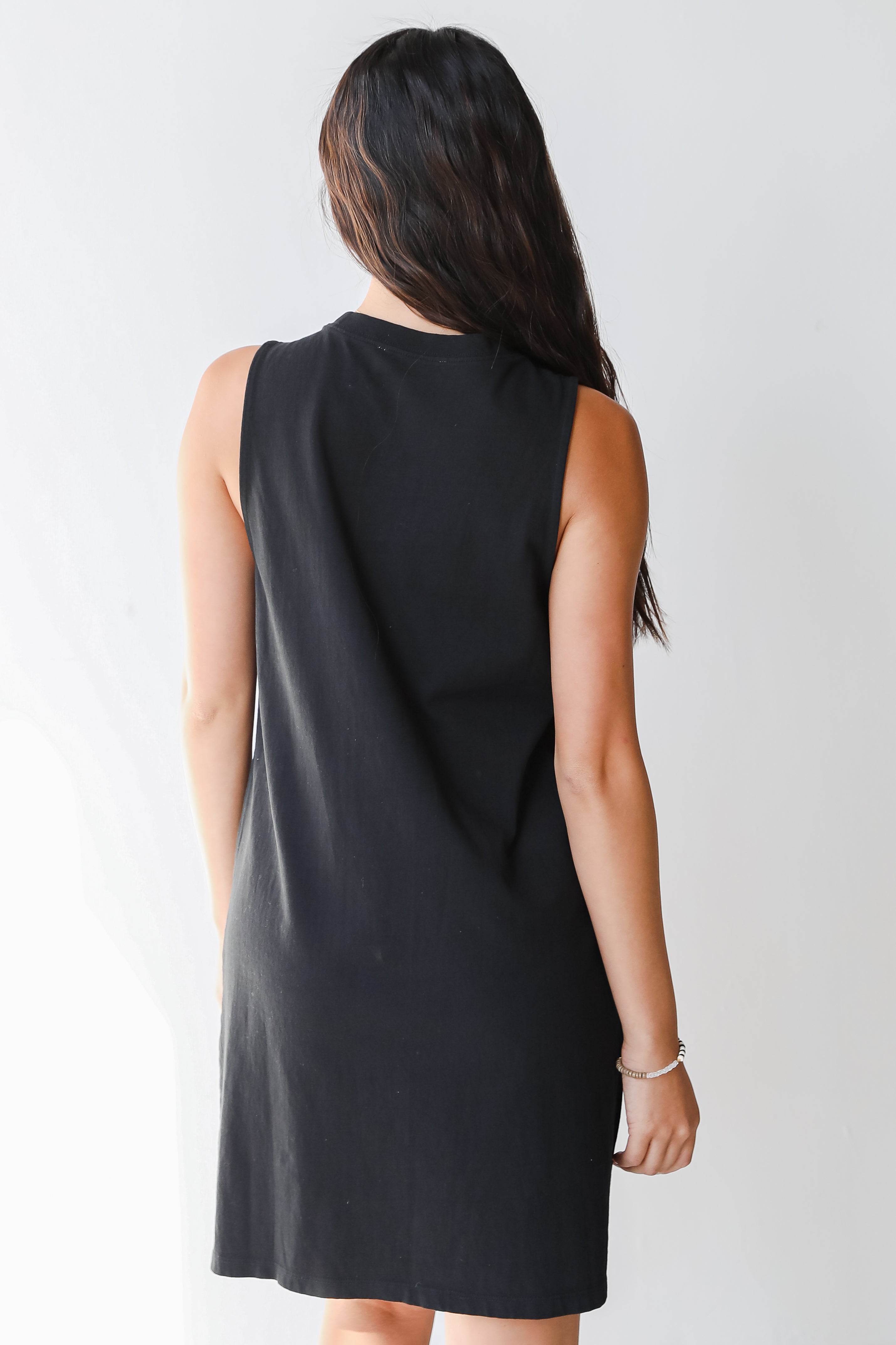 Mini Dress in black back view