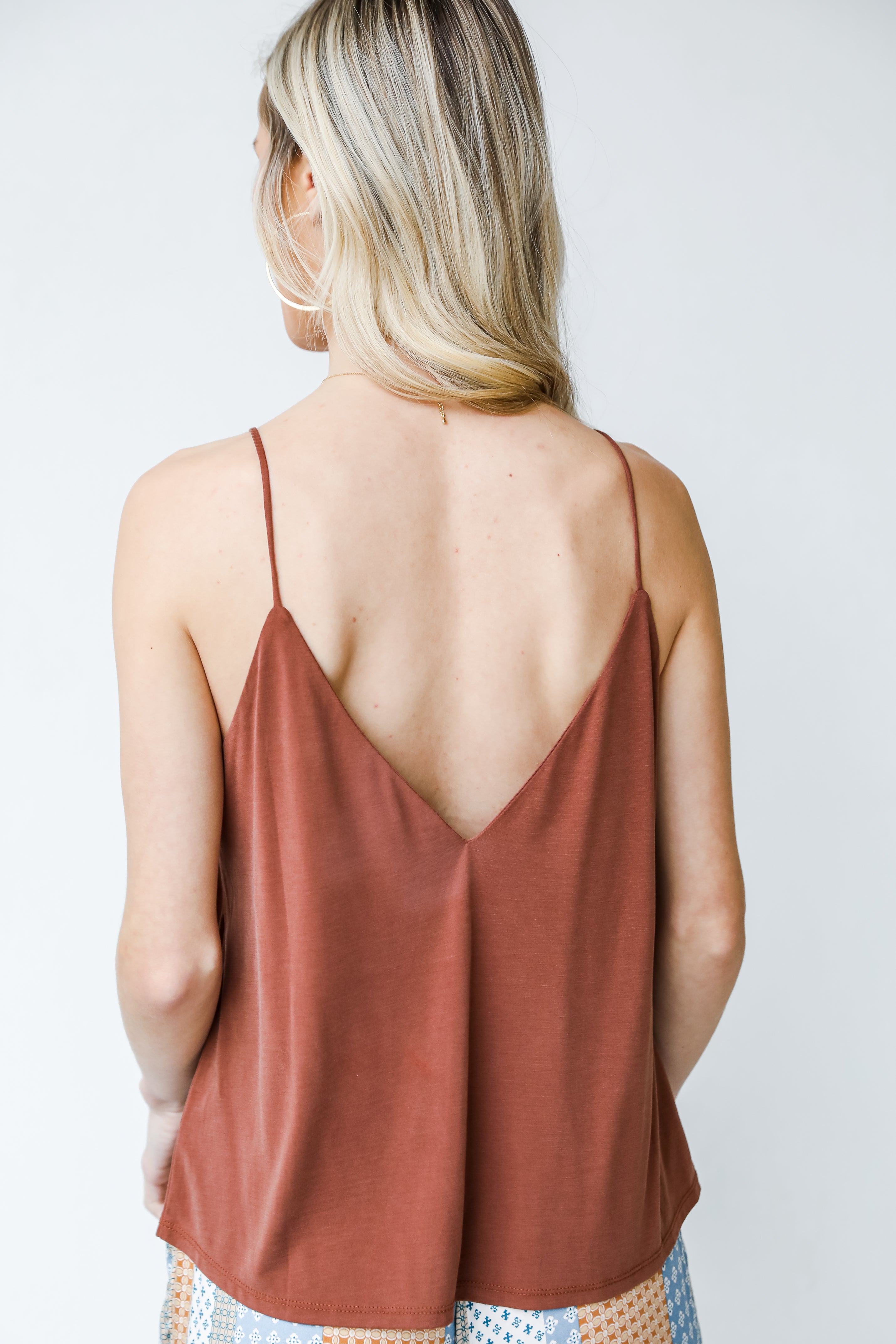 Tank in mocha back view