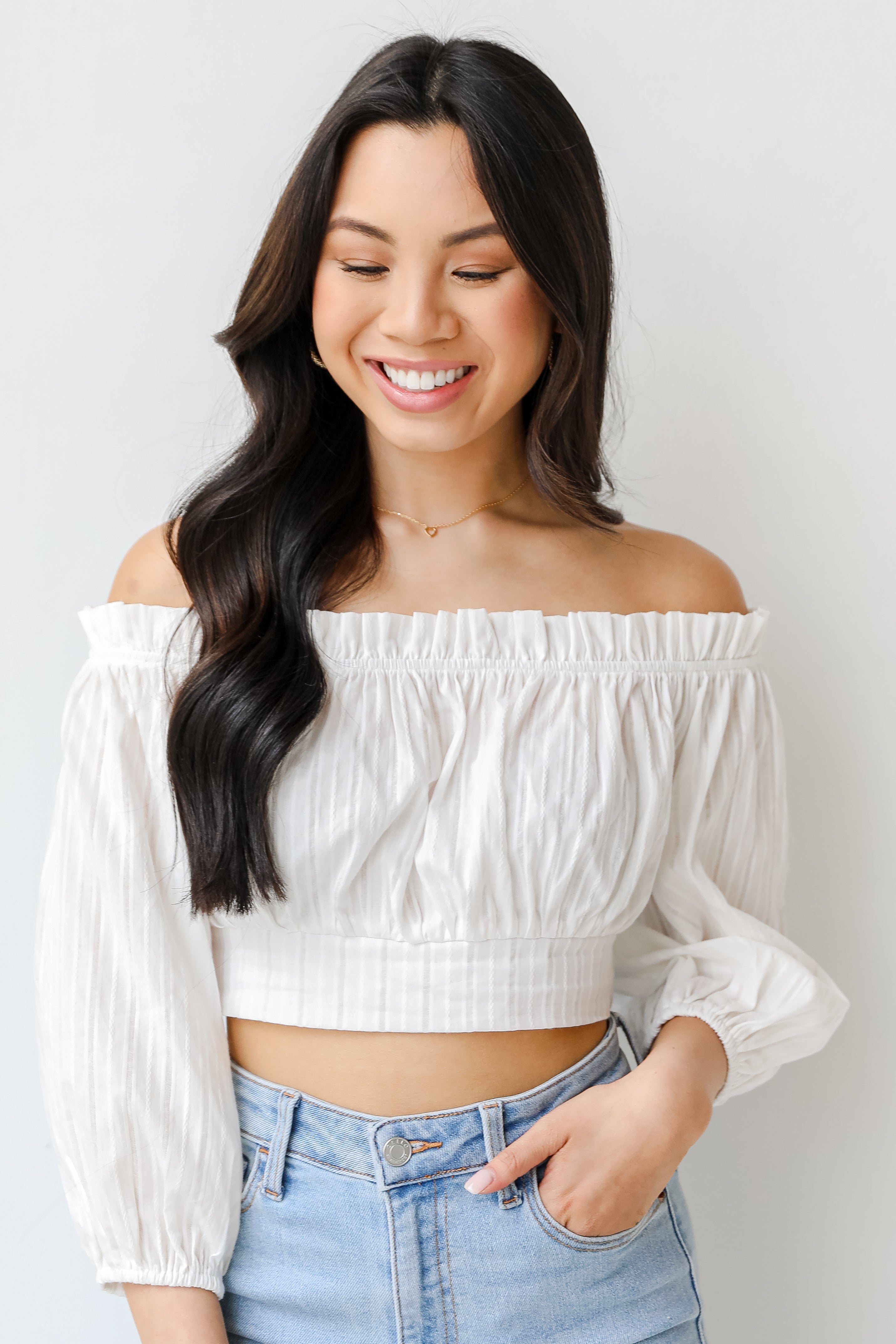 Cropped Blouse front view