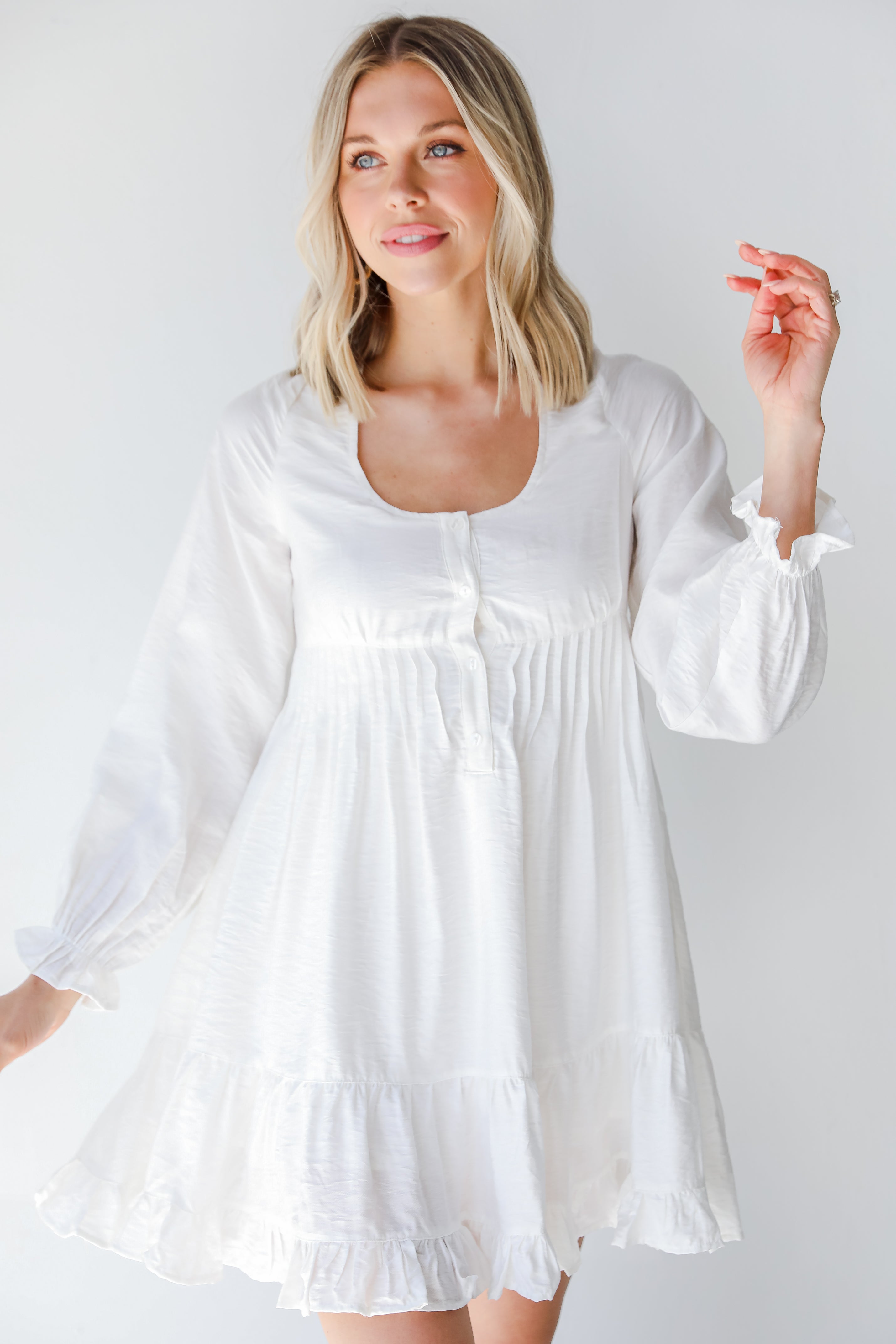 White Dress on model