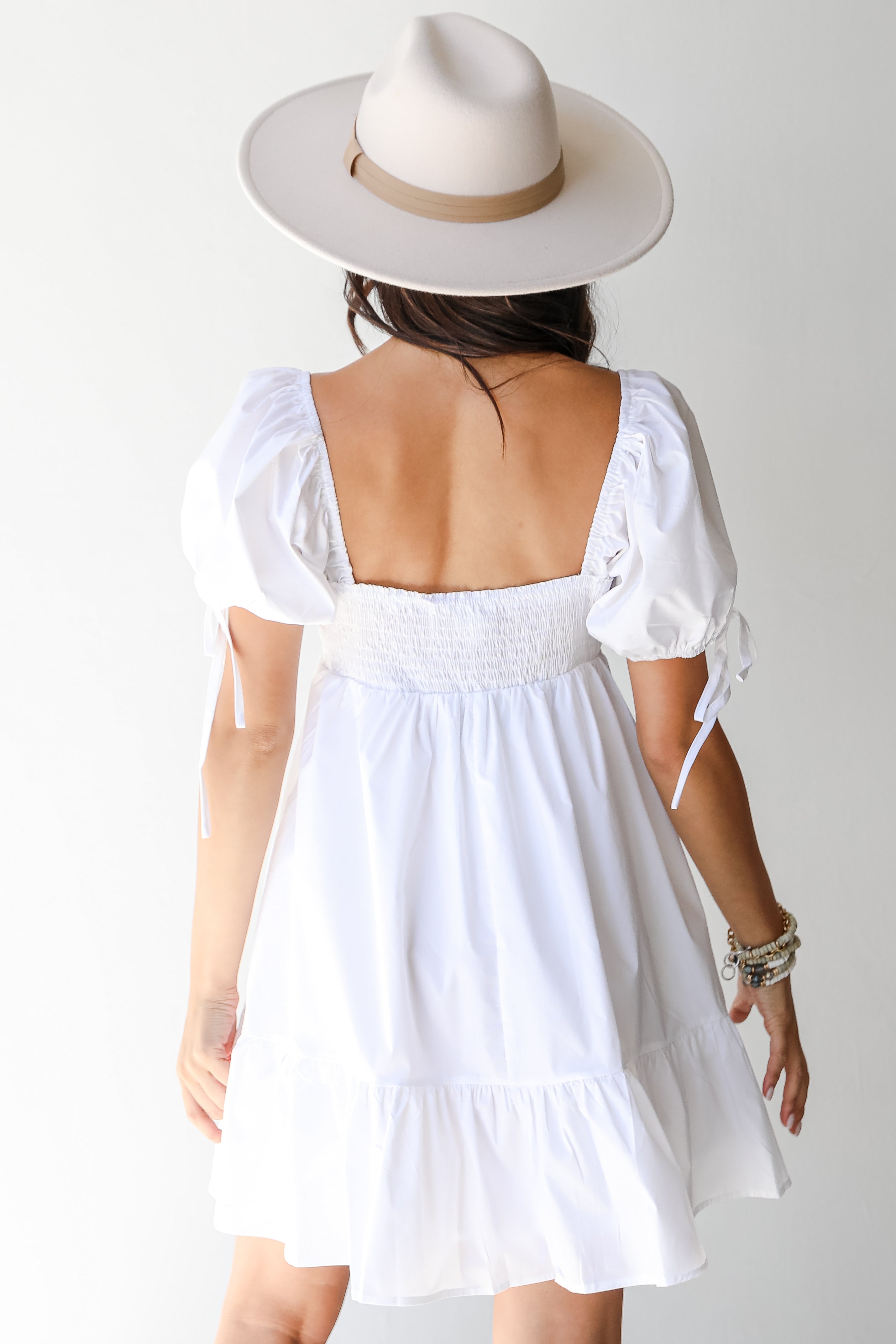 Babydoll Mini Dress back view