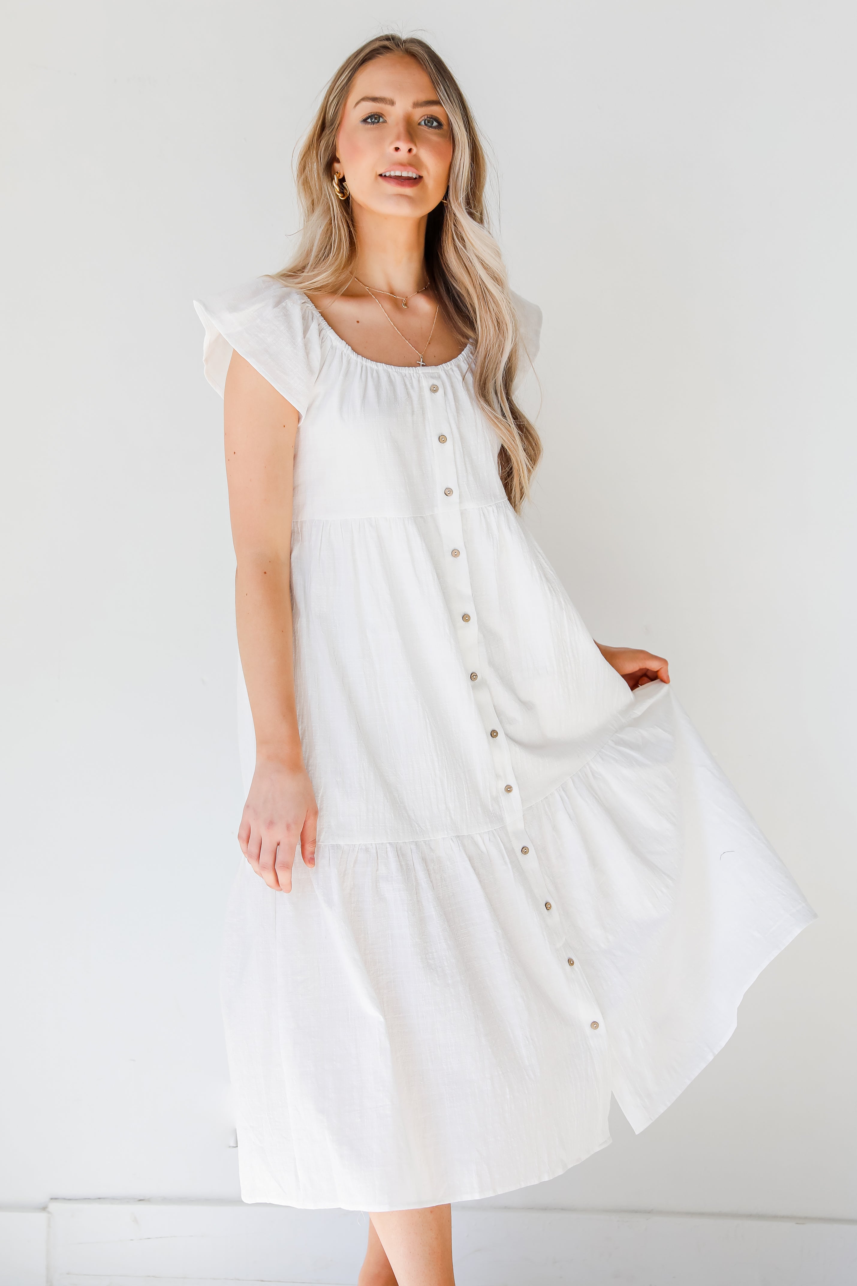 Linen Midi Dress from dress up