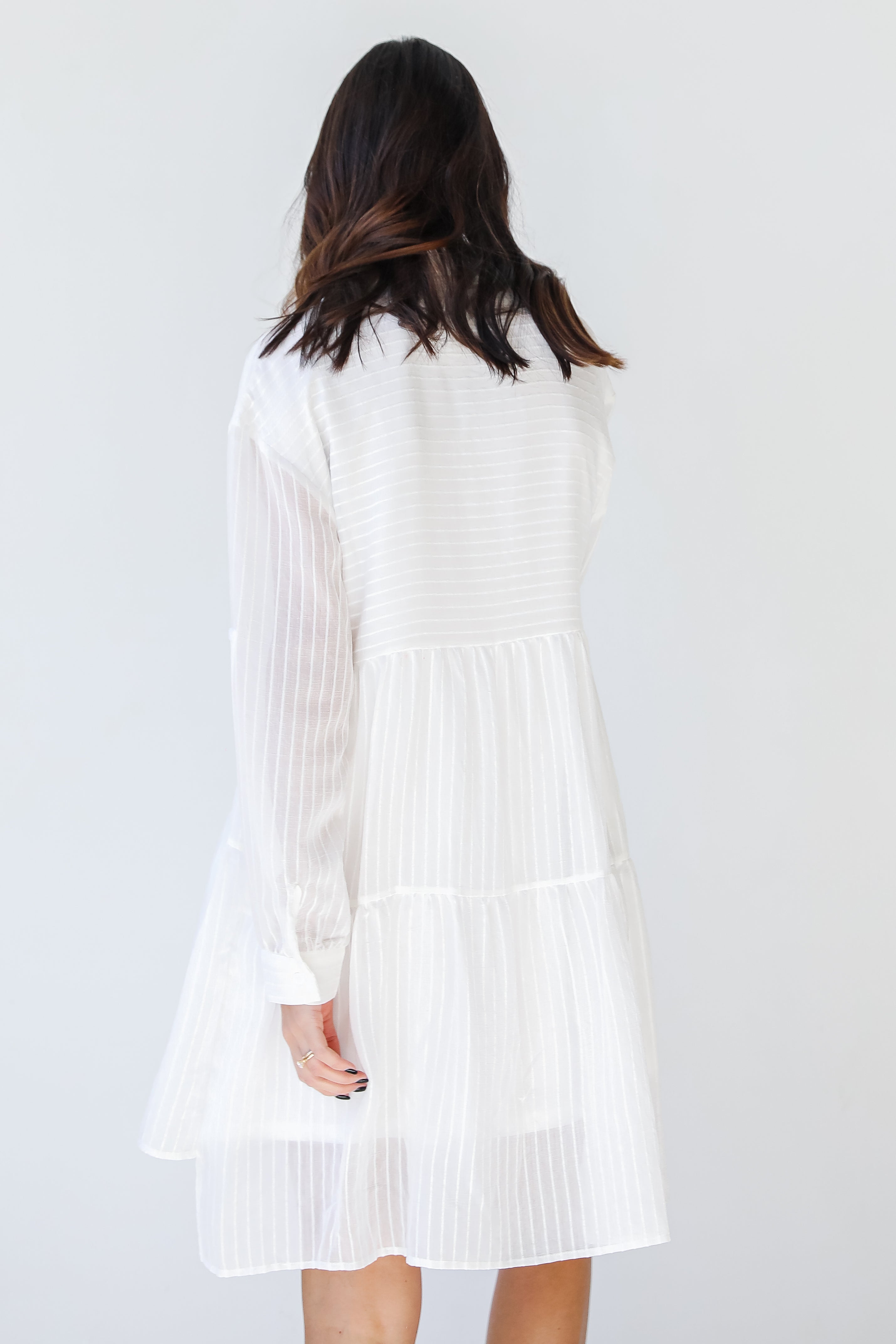 Tiered Mini Dress back view