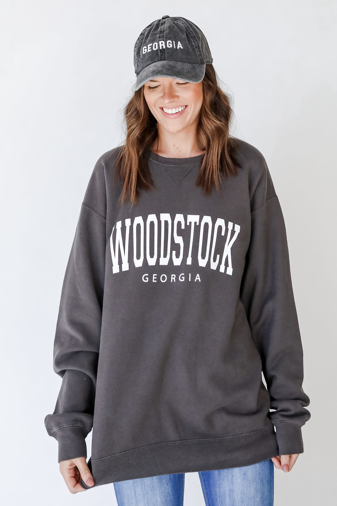 Woodstock Georgia Pullover. Graphic Sweatshirt, comfy, oversized, woodstock sweatshirt 