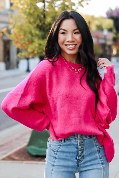 hot pink Cozy Sweater