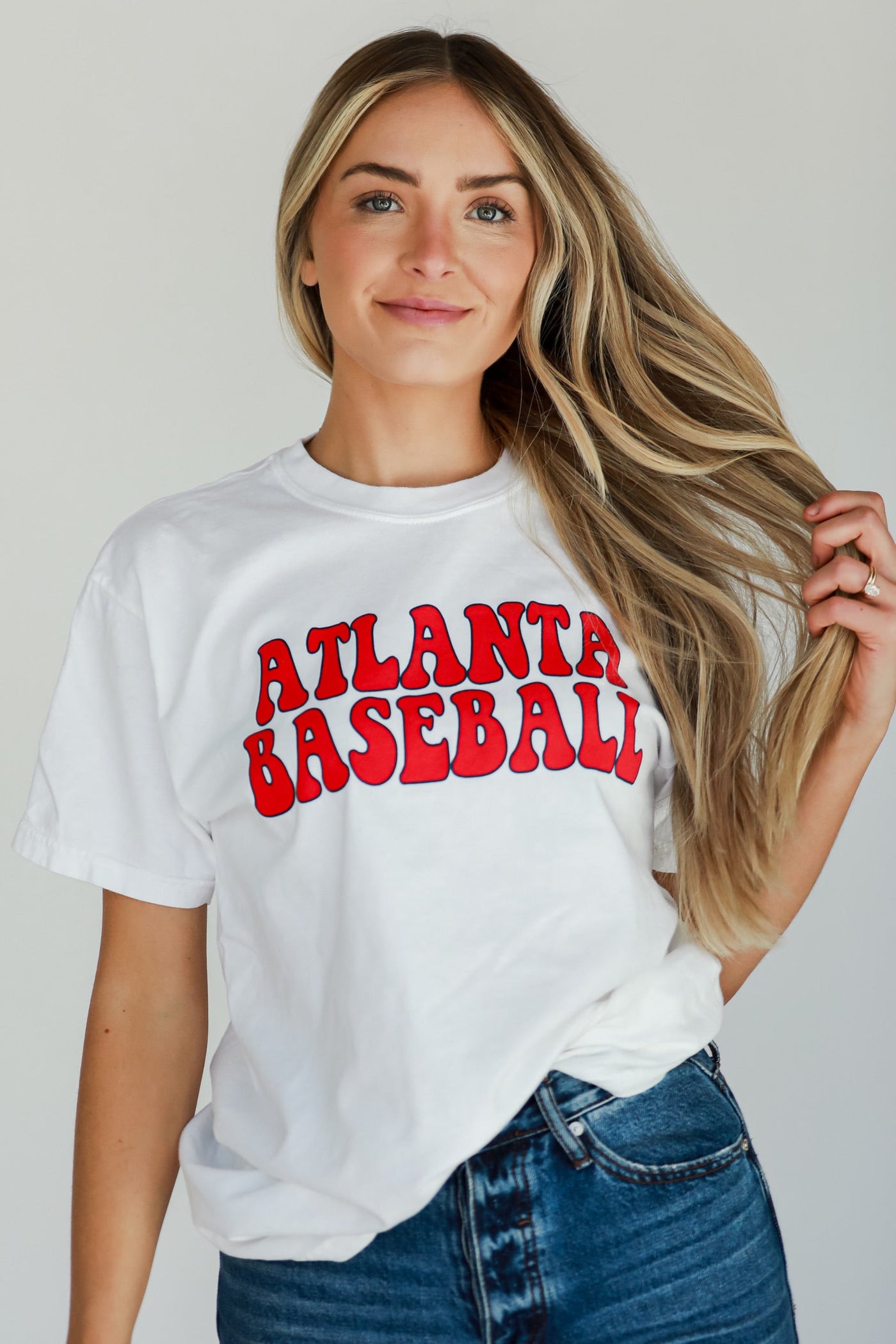 Atlanta Baseball Graphic Tee on model