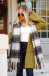 Snuggly Elevation Plaid Fringe Scarf