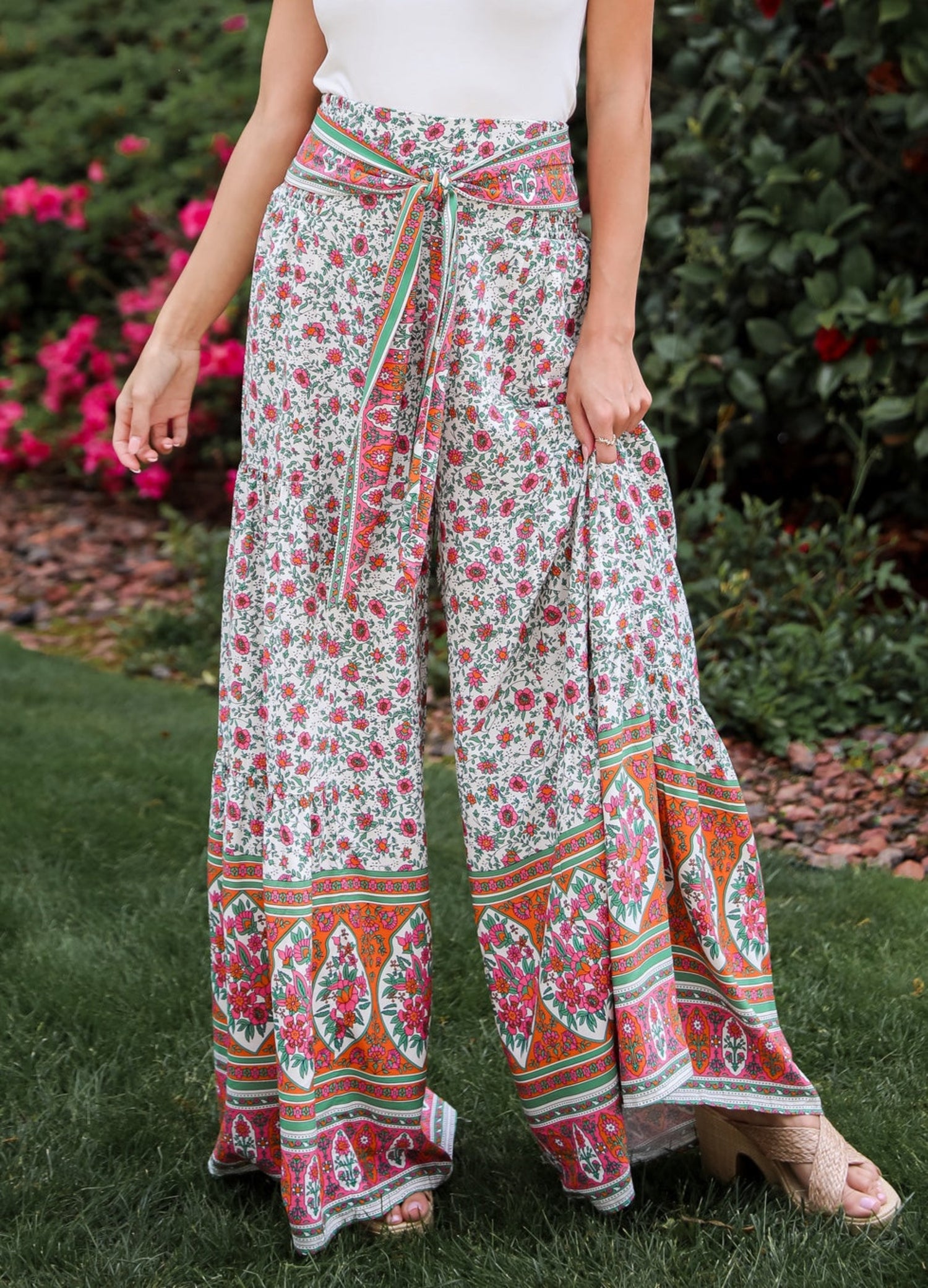 Flowy Floral Wide Leg Pants | Beach Pants | ShopDressUp – Dress Up
