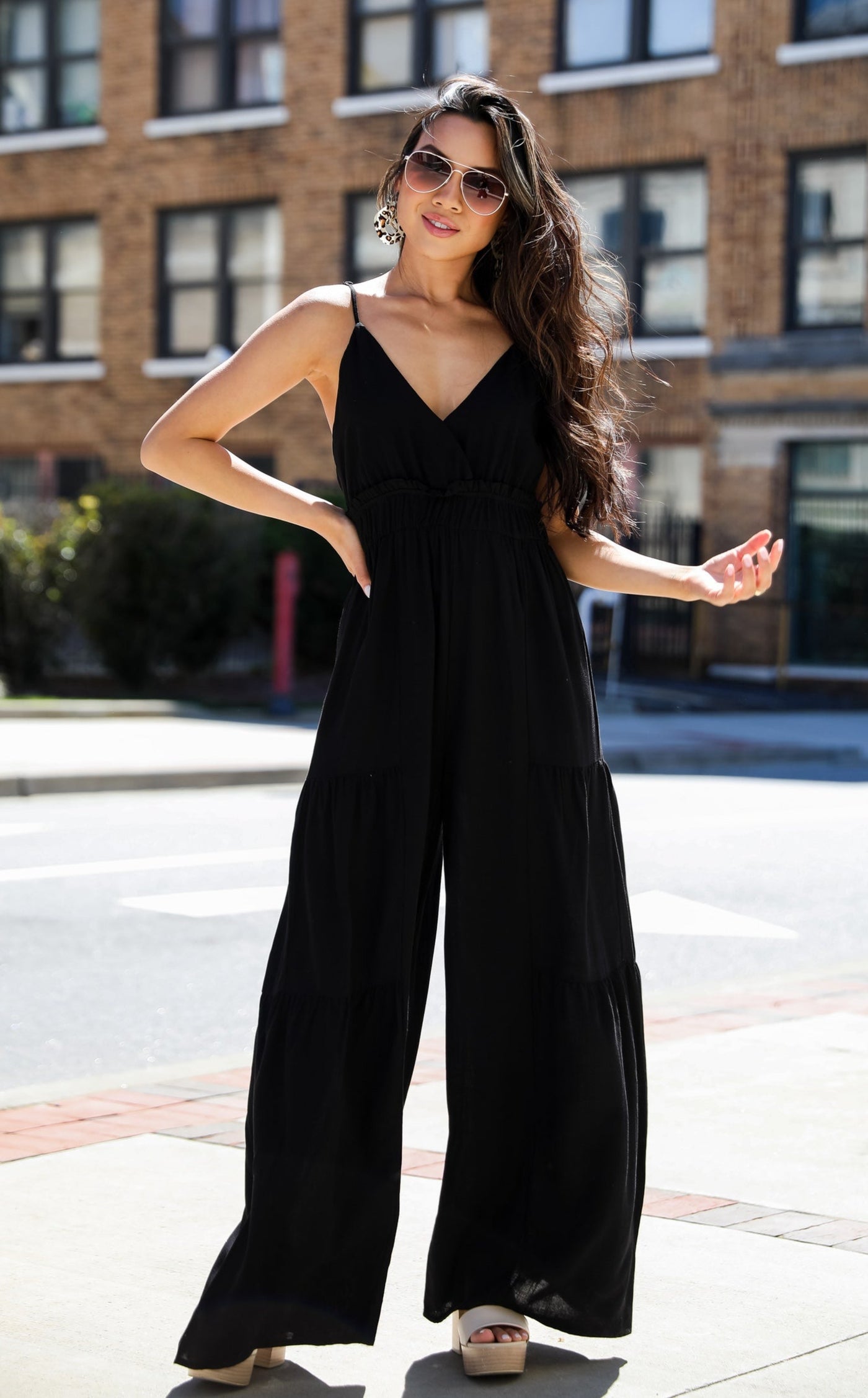 Delightfully Charming Jumpsuit in black