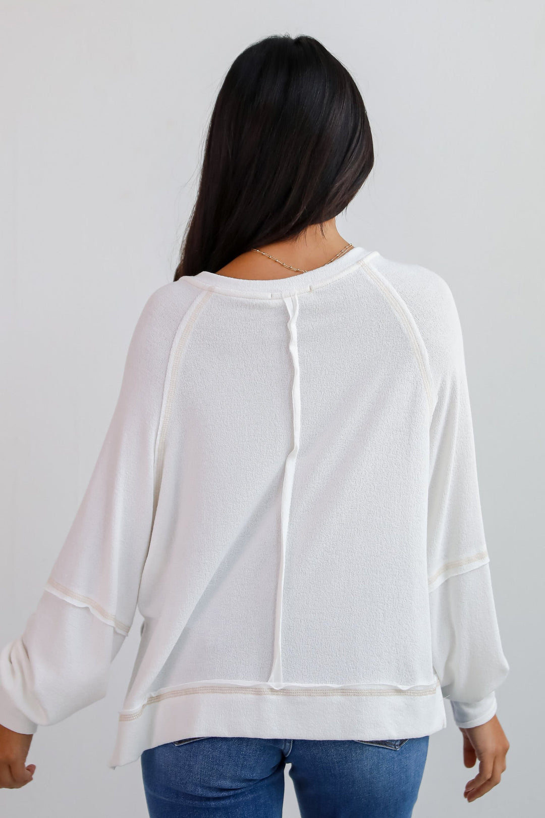 Comfy Passion White Terry Cloth Top