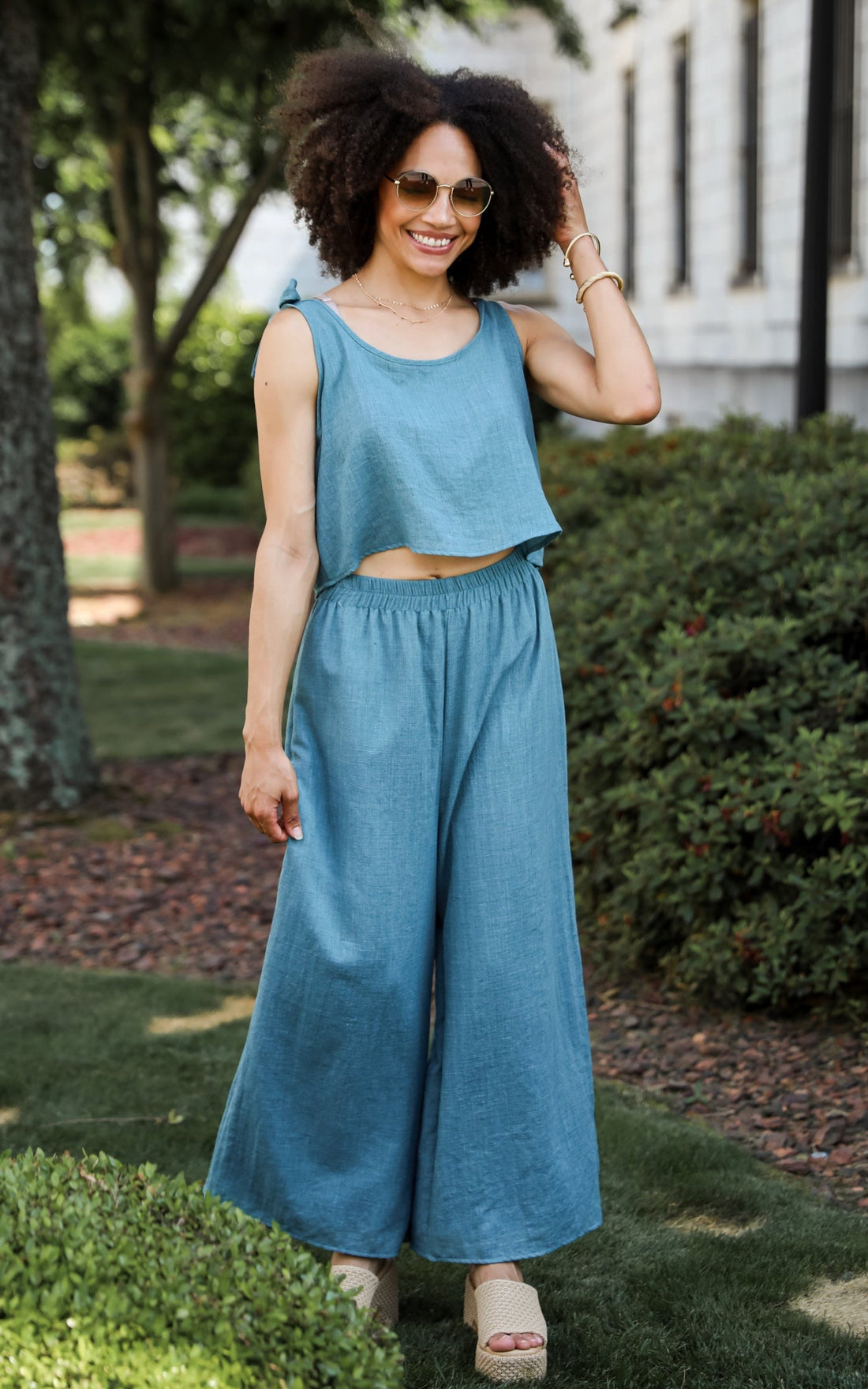 flowy Teal Pants