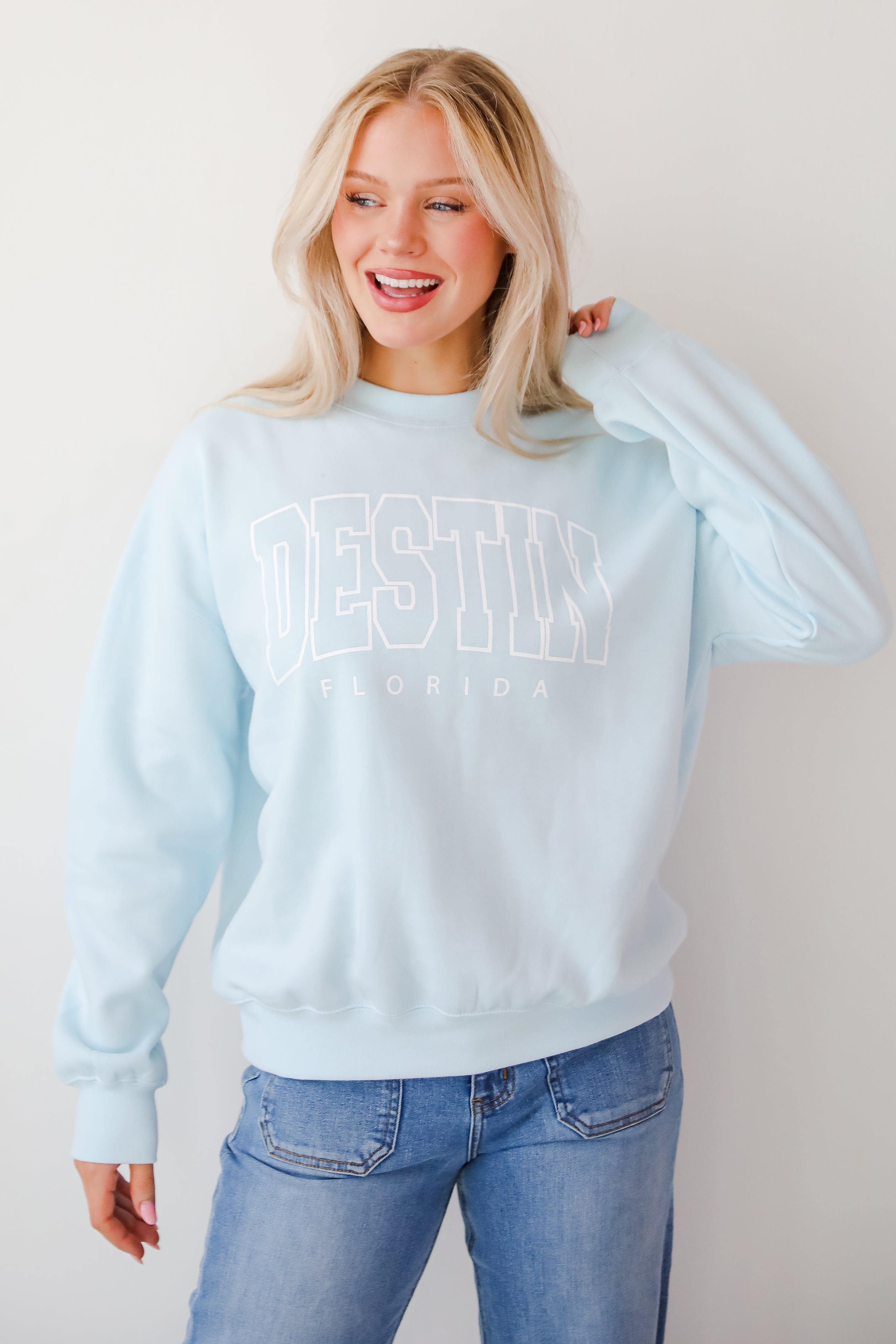 Light Blue Destin Florida Sweatshirt