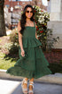 Precious Appearance Green Tiered Midi DressGreen Tiered Midi Dress