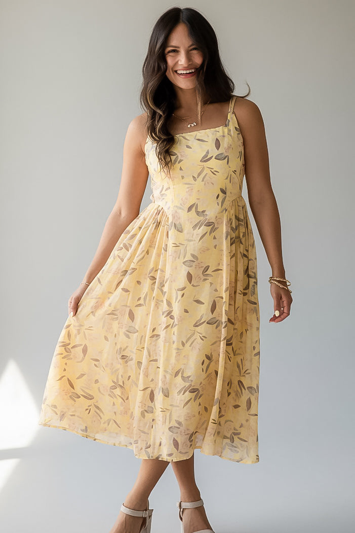 yellow and gray dress Mustard with Print Pocket XL it provides both comfort and elegance 10PM In Tuscany Mini Dress