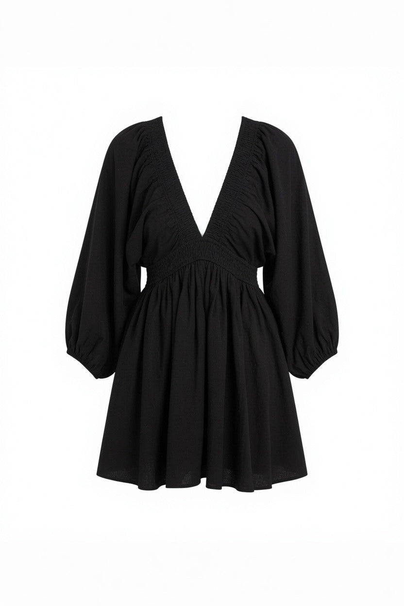 Cute Smocked Waist Mini Dress | Trendy Women's Dresses