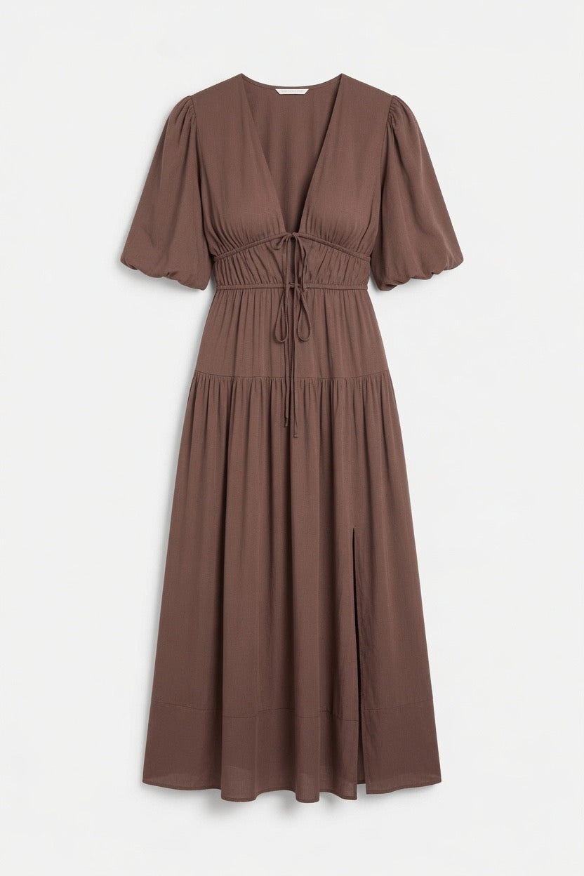 Beautifully Yours Brown Maxi Dress | Trendy Women's Dress