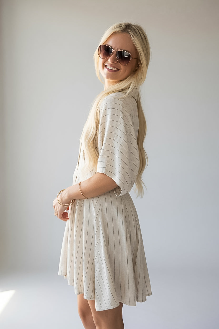 Today's The Day Stripe Mini Dress | Trendy Women's Dresses