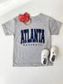 Youth Heather Grey Atlanta Baseball Tee