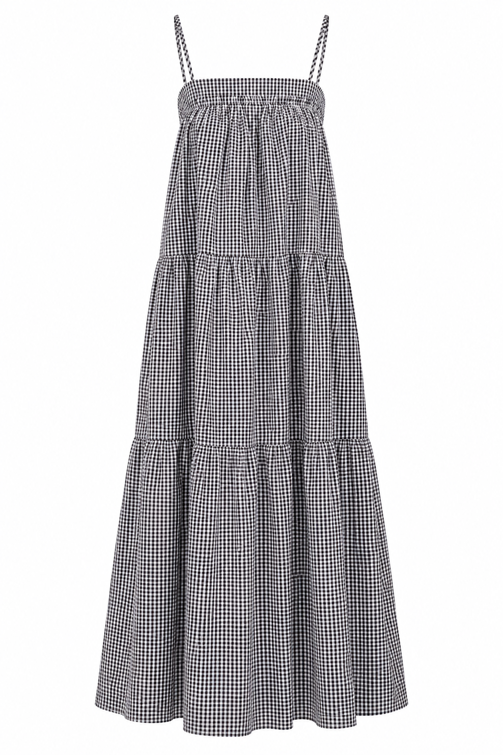 Statement Made Black Gingham Maxi Dress